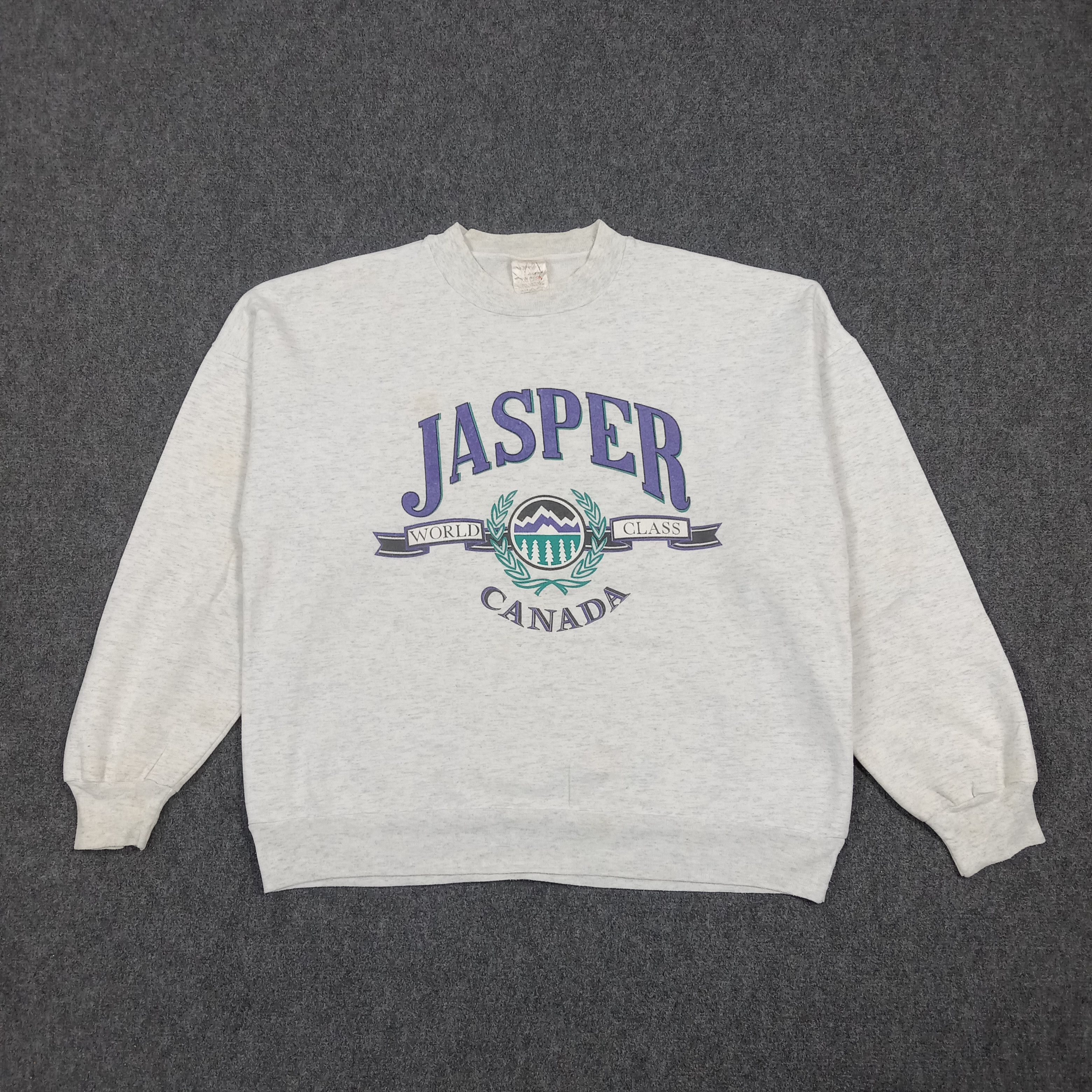 Vintage Jasper Canada Graphic Crewneck Retro Graphic Pullover C290N2 Size US XL / EU 56 / 4 - 1 Thumbnail