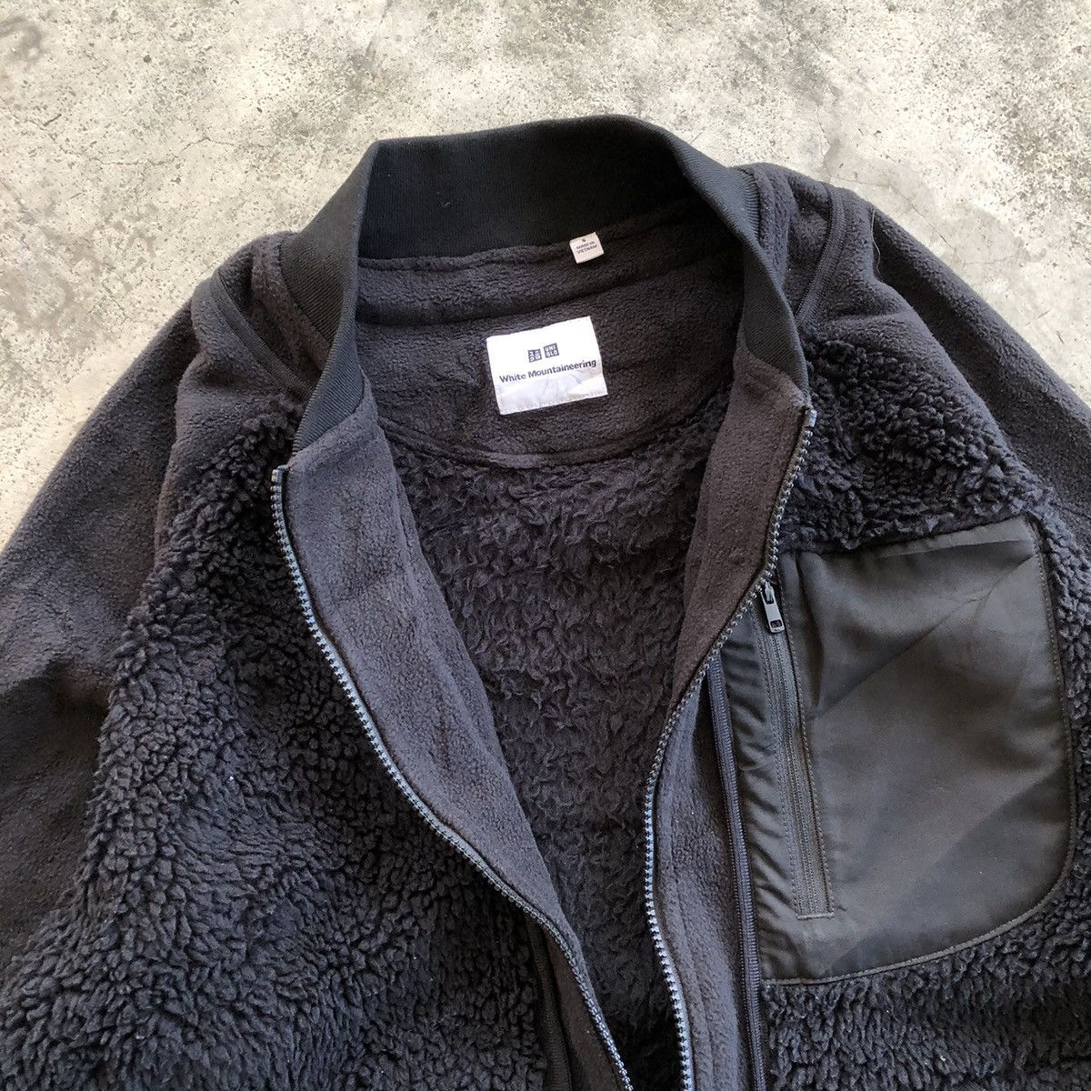 Japanese Brand × Uniqlo × White Mountaineering White Mountaineering x Uniqlo Oversized Fleece Jacket Size US S / EU 44-46 / 1 - 4 Thumbnail