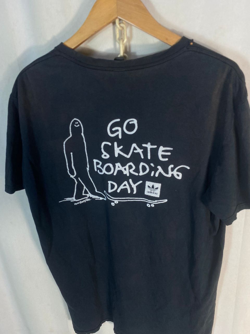 Anvil “Go skate boarding day” distressed tshirt by anvil Size US M / EU 48-50 / 2 - 9 Thumbnail