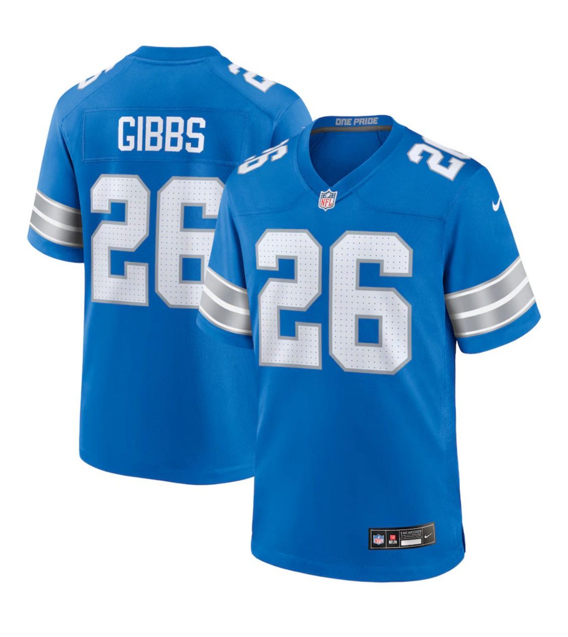 NFL New Nike Gibbs Detroit Lions NFL Jersey Size US XXL / EU 58 / 5 - 1 Thumbnail
