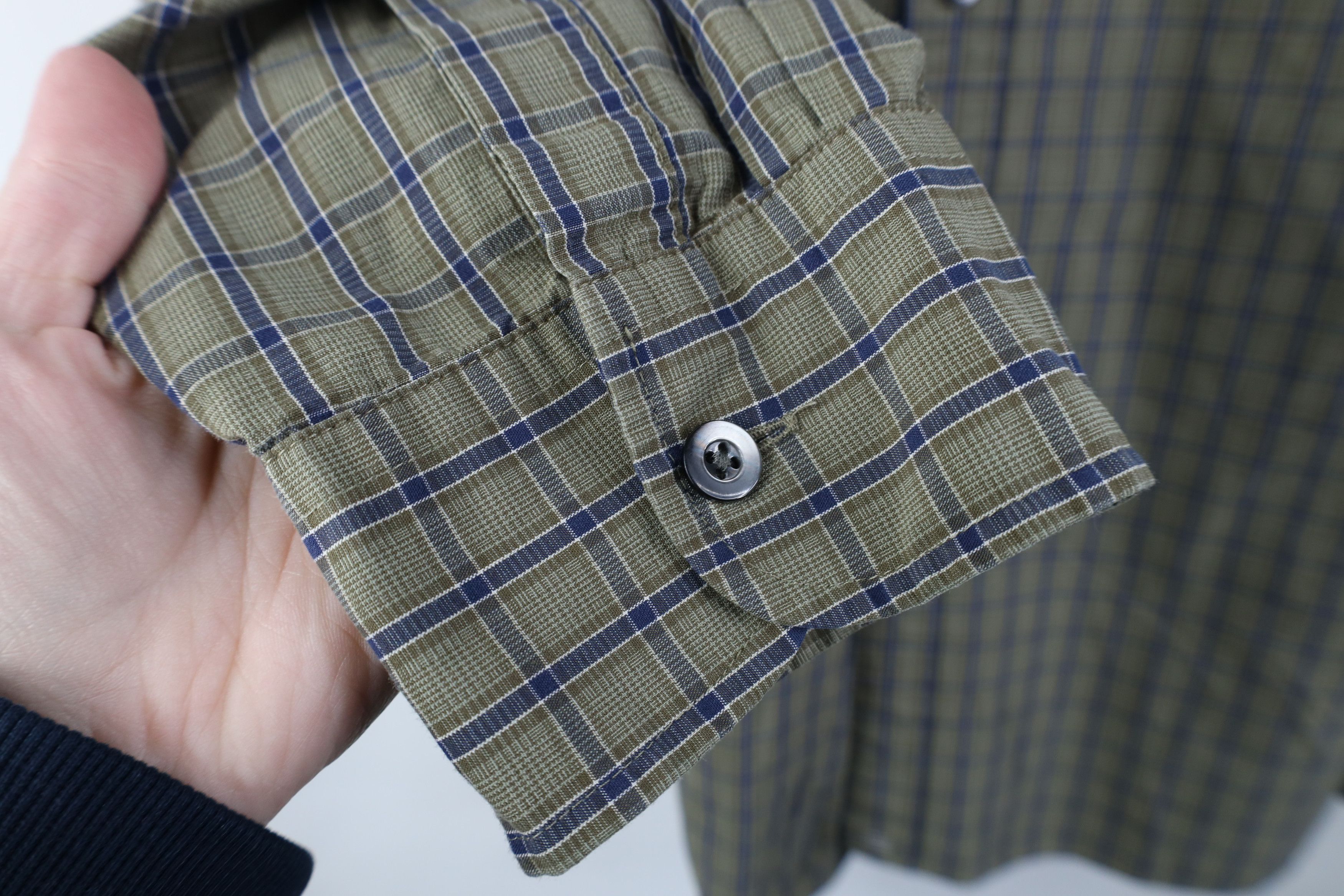 J.Crew Vintage 90s J Crew Collared Button Shirt Green Plaid Cotton Size US XL / EU 56 / 4 - 8 Thumbnail