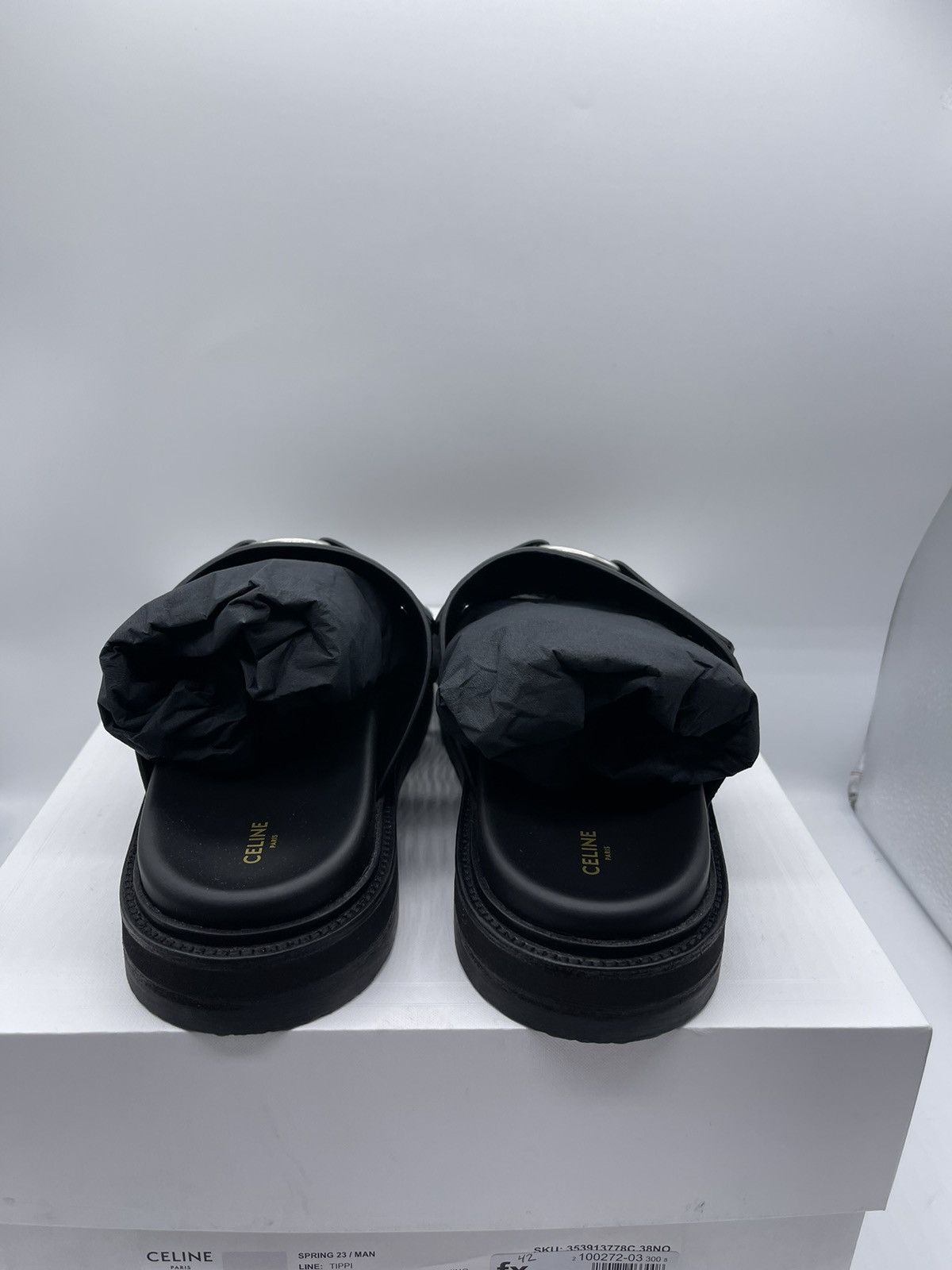 Celine Celine Tippi Leather Sandals Size 45 Size US 12 / EU 45 - 5 Thumbnail