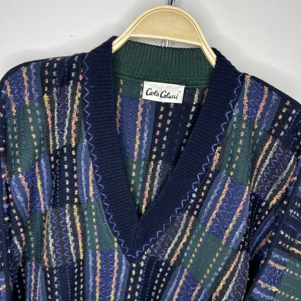 Carlo Colucci × Coogi × Vintage Vintage Carlo Colucci Coogi Sweater Jumper Knitwear Wool Size US L / EU 52-54 / 3 - 3 Thumbnail