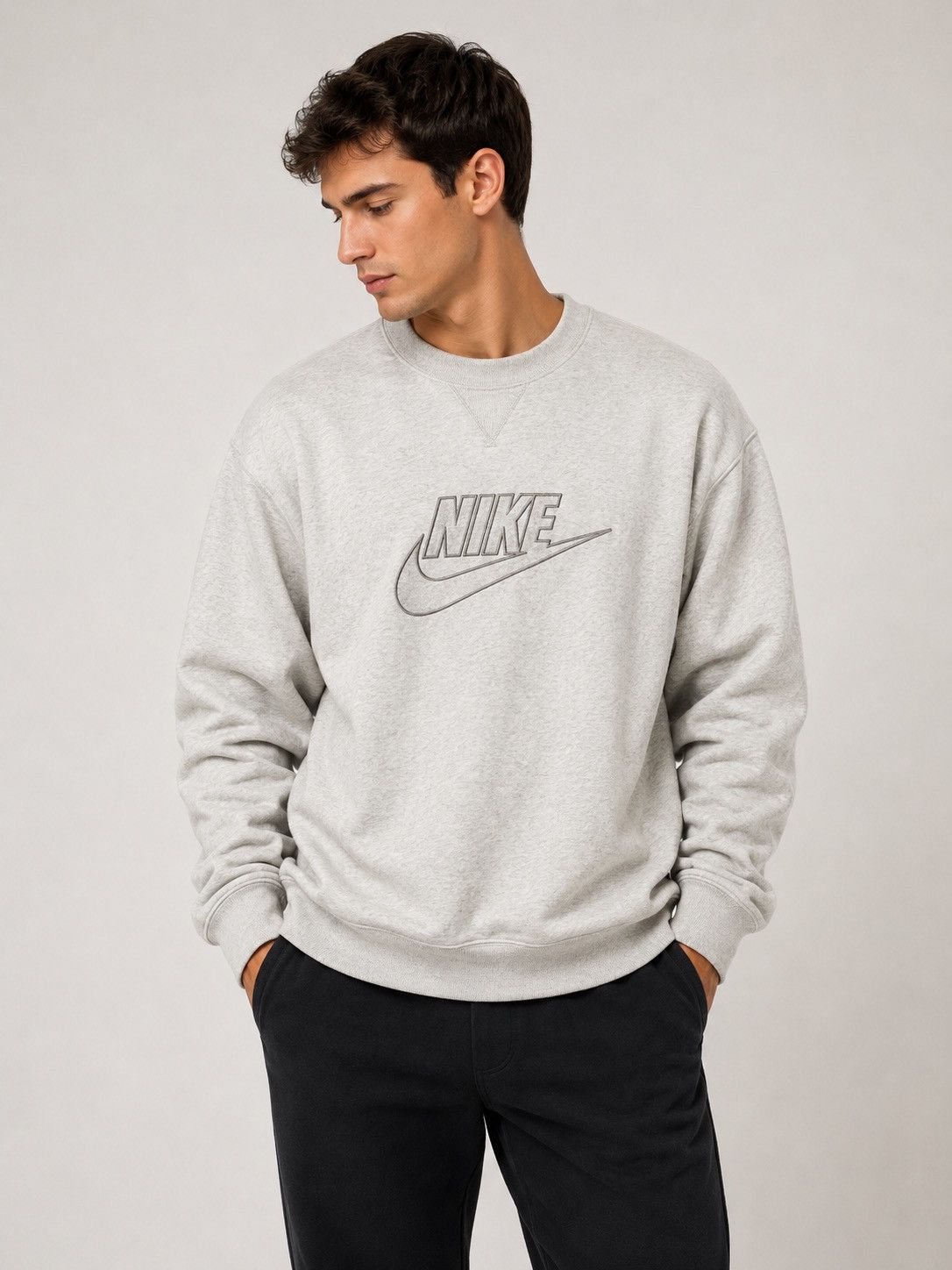 Nike Nike Vintage 80’s Big Logo Swoosh Sweatshirt Size M Size US M / EU 48-50 / 2 - 1 Thumbnail