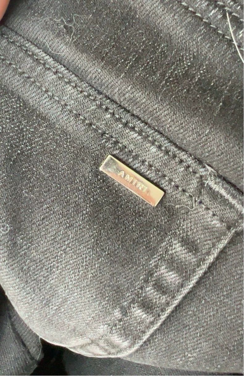 Amiri AmiriMx2 cashew flower washed black jeans 2503-Nextarrow Size US 32 / EU 48 - 9 Thumbnail
