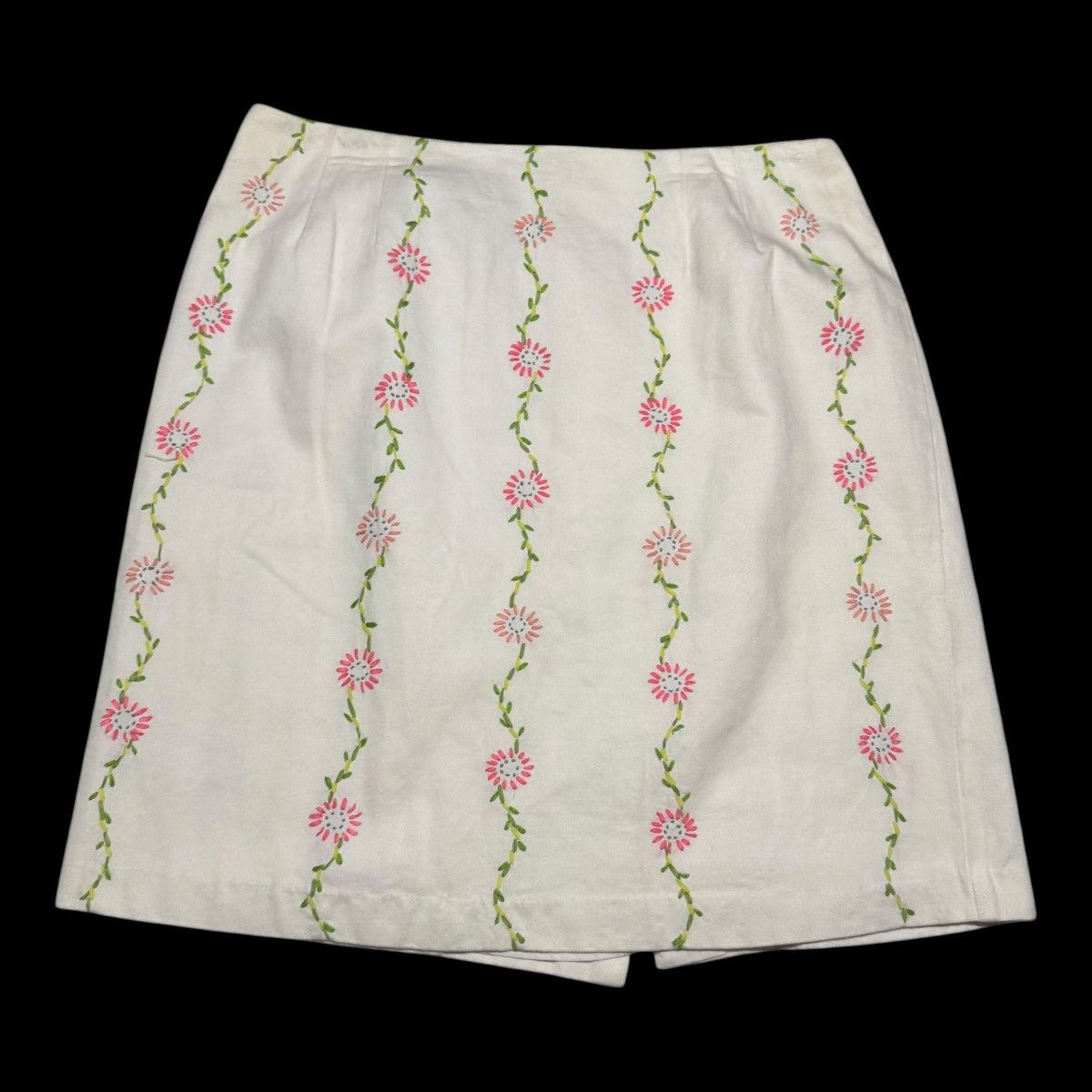 Willi Smith Vintage Willi Smith Floral Patterned Midi Skirt 14 34" Waist Size 34" / US 12 / IT 48 - 1 Thumbnail
