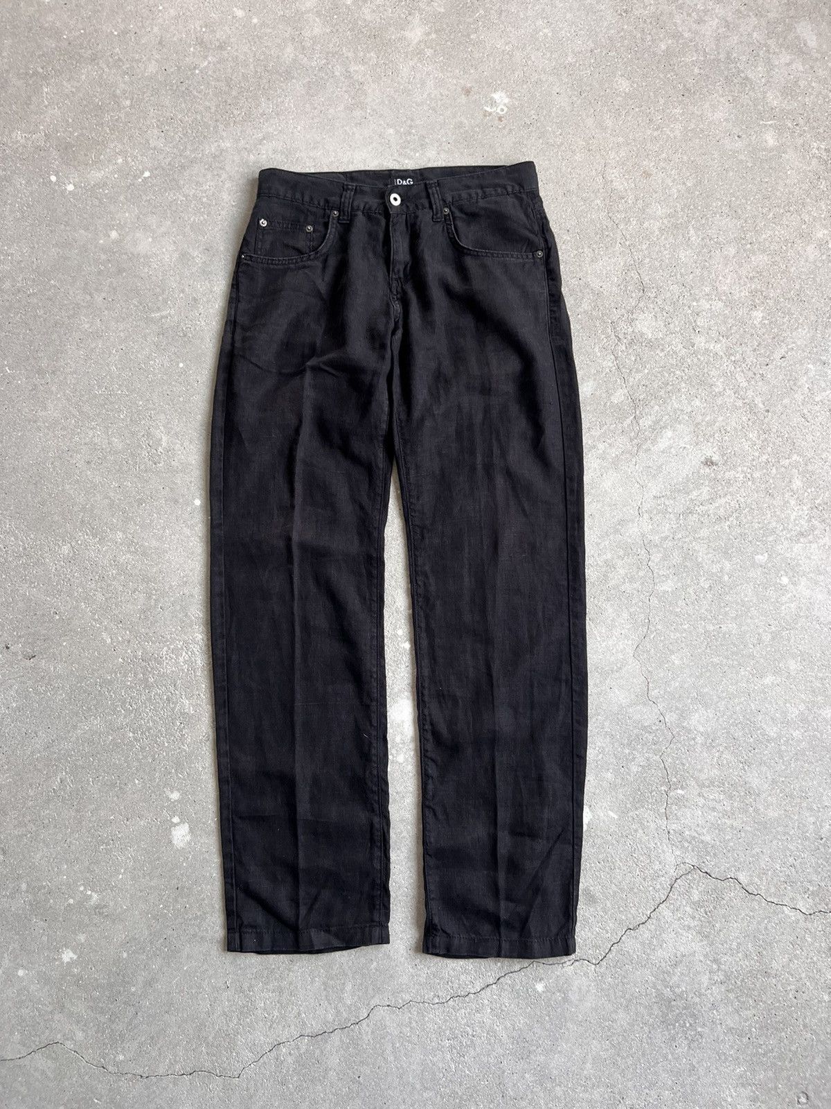 Dolce & Gabbana 90s Vintage Dolce&Gabbana Pants Linen Size US 29 - 13 Thumbnail
