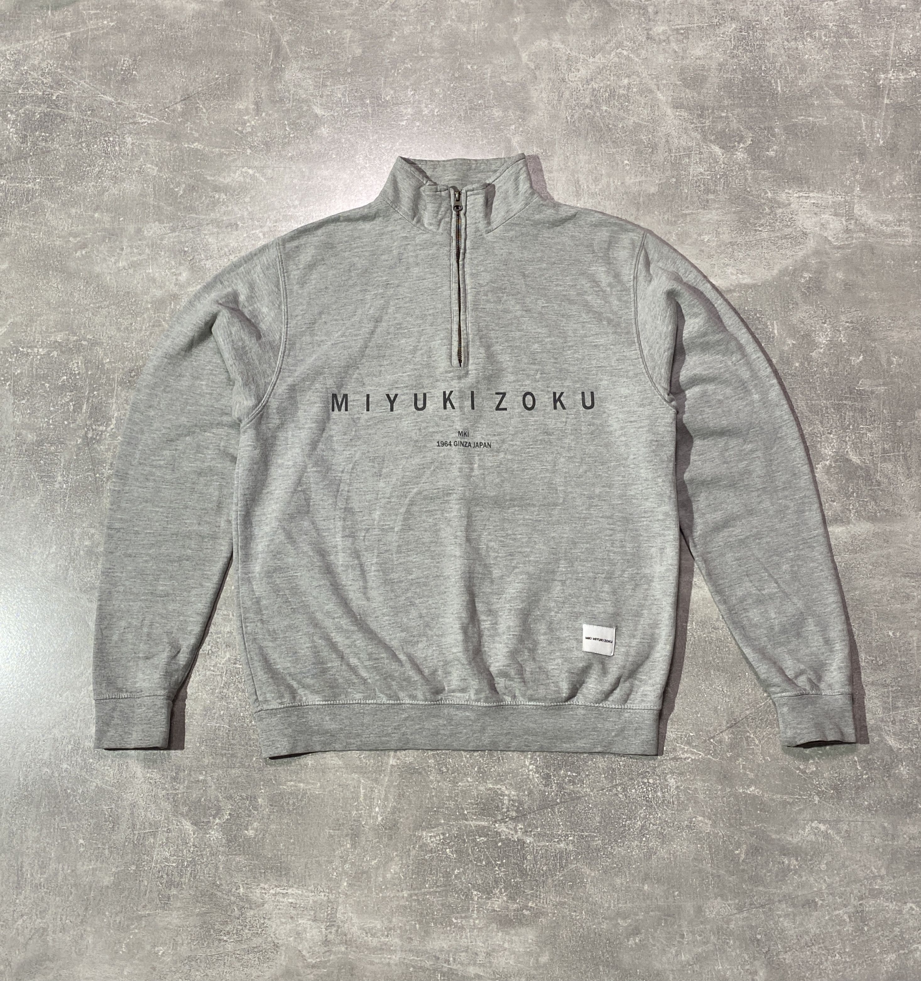 Japanese Brand Mki Miyuki Zoku 1/3 Zip Sweatshirt High Neck Size US M / EU 48-50 / 2 - 1 Thumbnail