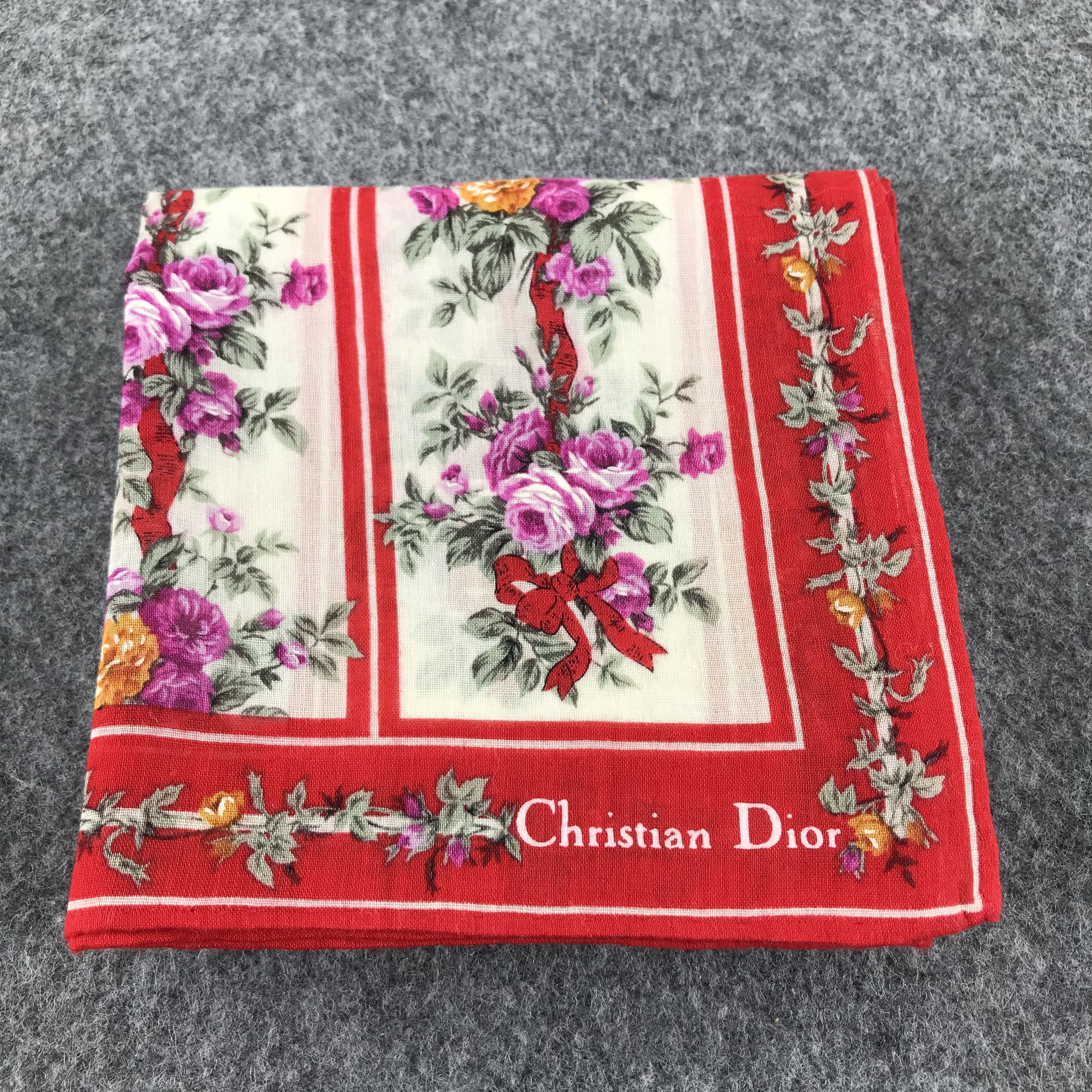 Christian Dior Monsieur Christian Dior Handkerchief Neckerchief Bandana H512 Size ONE SIZE - 6 Thumbnail