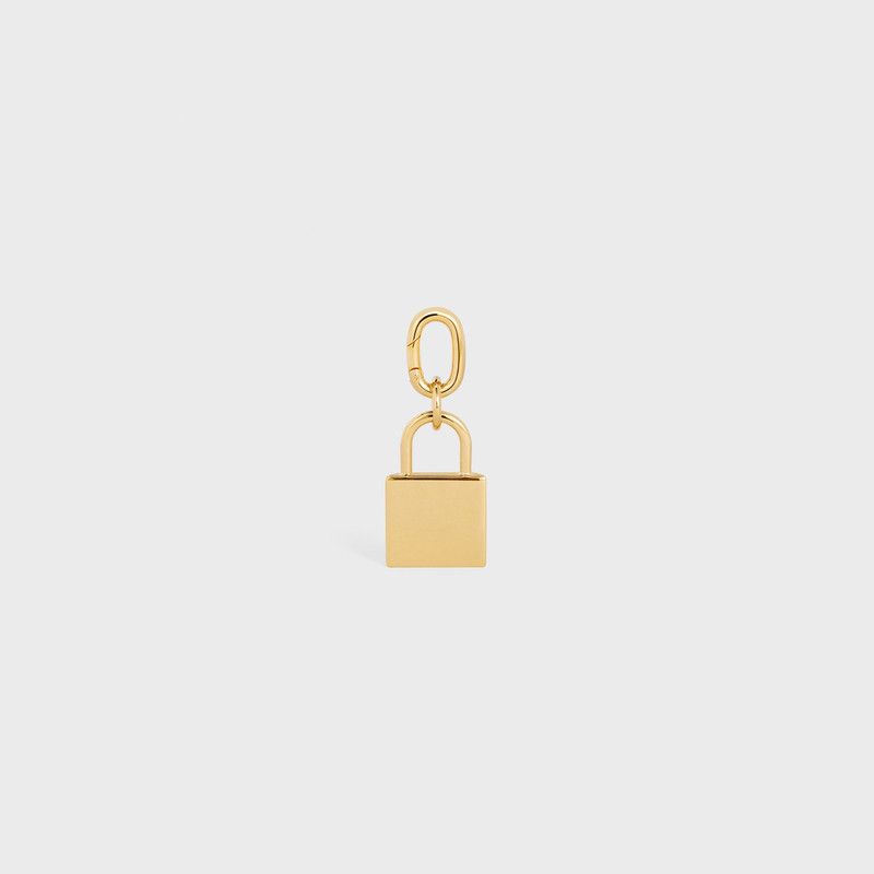 Celine o1bcso1str0326 49G616BRA Size: OS / Padlock Charm in Gold Size ONE SIZE - 5 Thumbnail