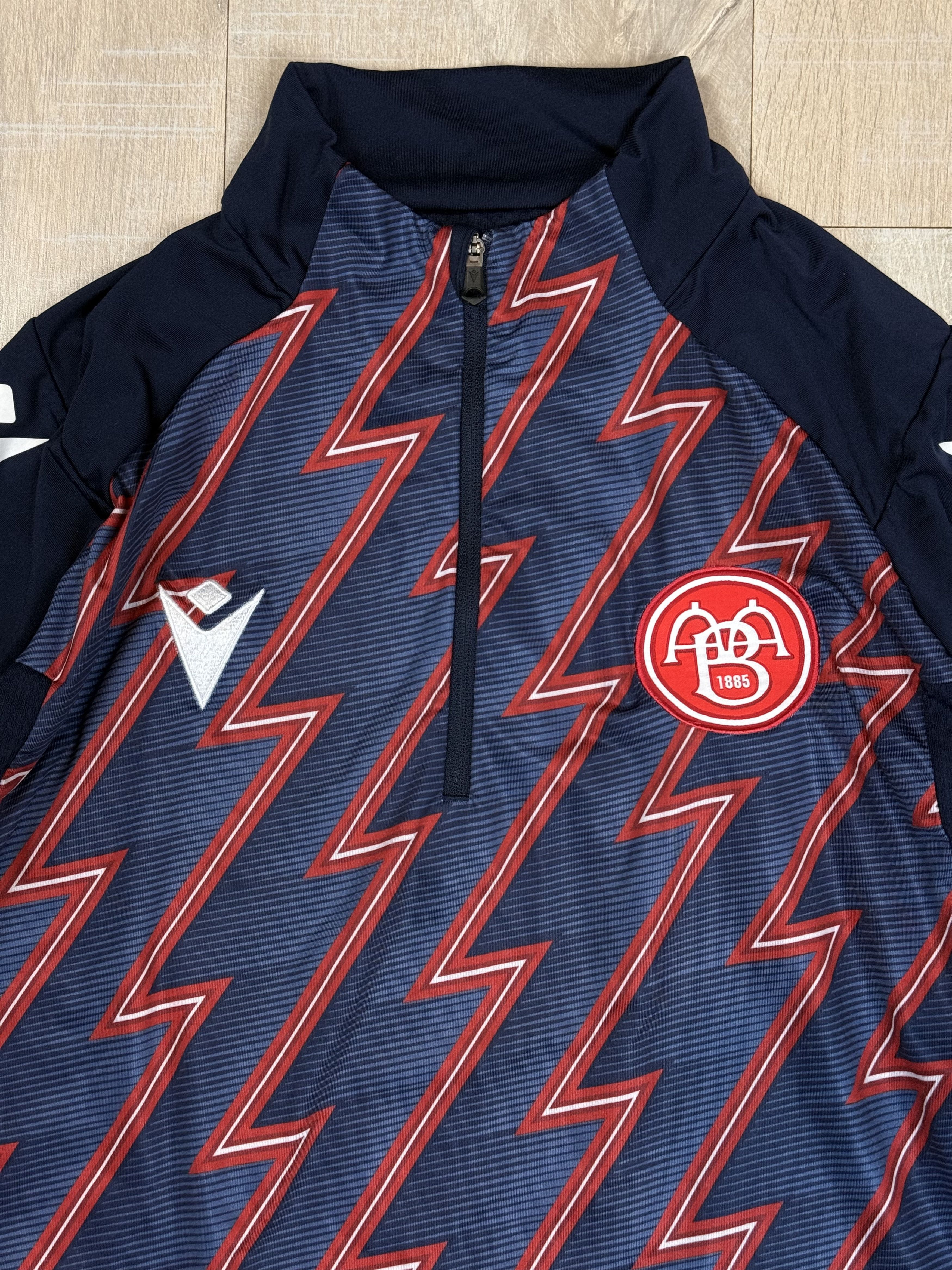 Macron Macron Aalborg 2023/2024 Football Soccer Track Jacket Size US L / EU 52-54 / 3 - 4 Thumbnail