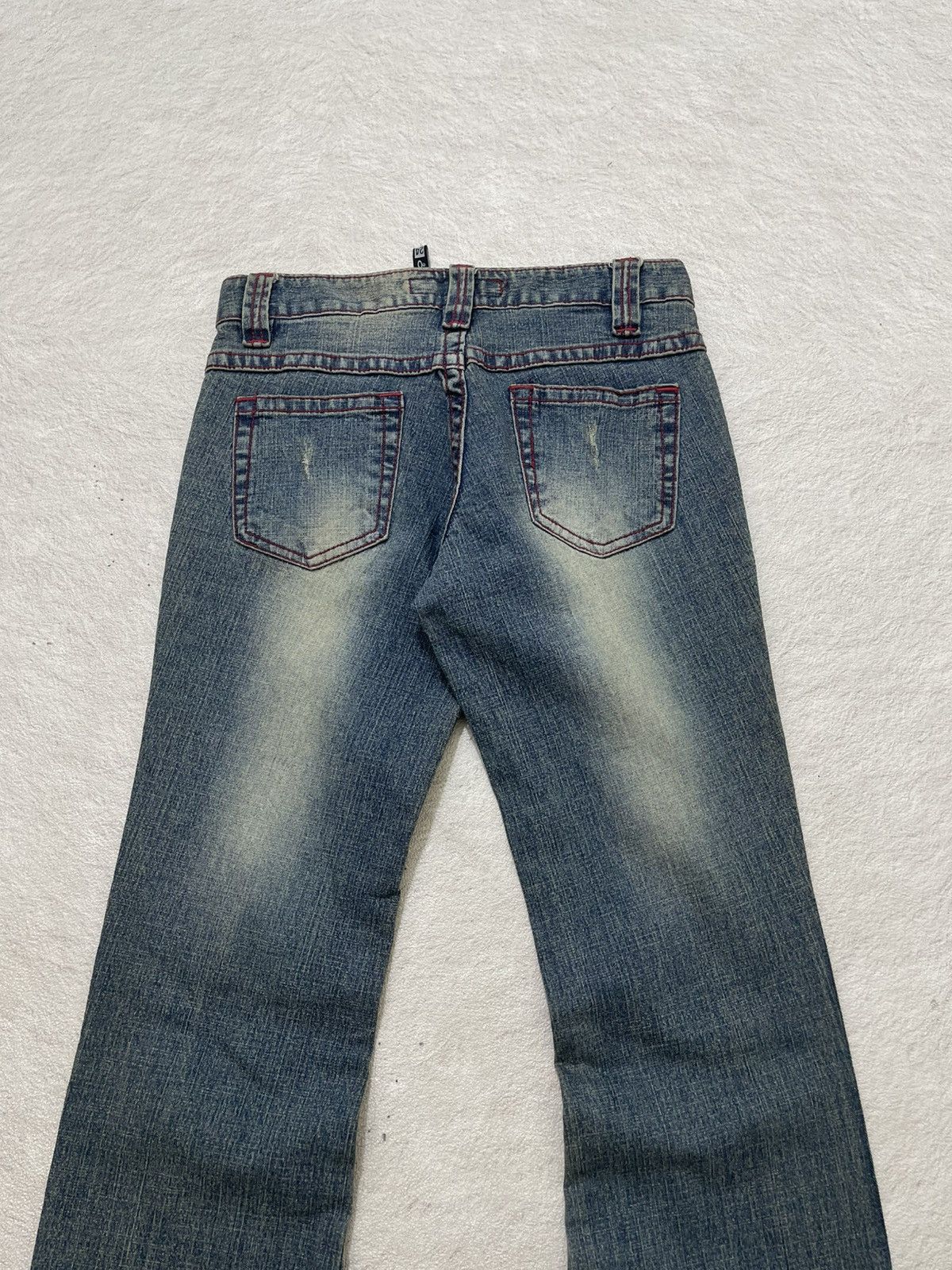Hysteric Glamour 2000s Archival Hysteric Poem Flare Denim Mudwash Y2K Ifsix Size 25" / US 0 / IT 36 - 10 Thumbnail
