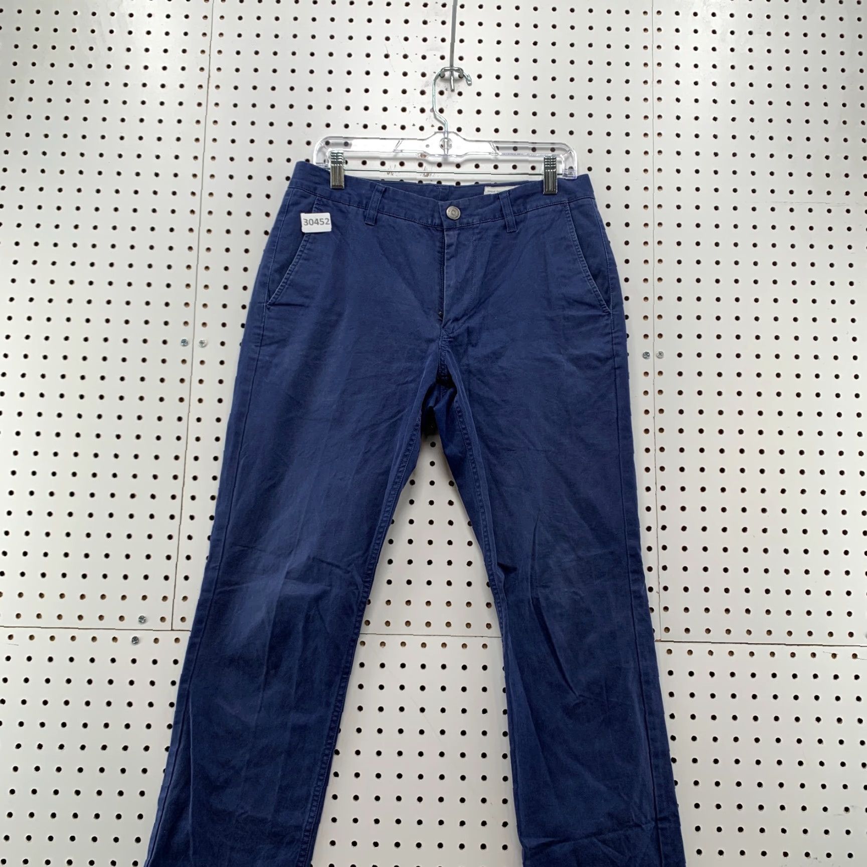 Bonobos VINTAGE Bonobos Chino Pants Men 31/32 Slim Straight Navy Blue - 32x31 Casual Mens Size US 32 / EU 48 - 2 Thumbnail