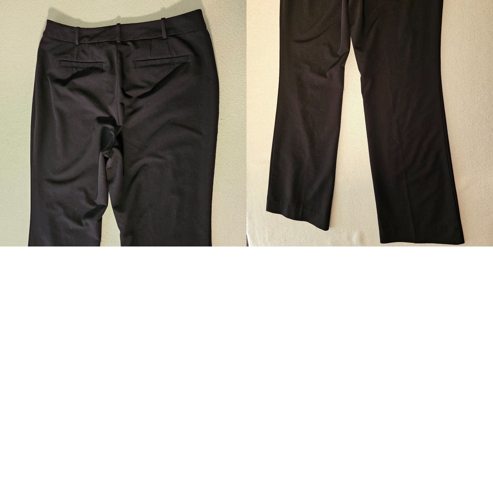 Worthington Worthington Womens Dress Pants 8 Black Curvy Straight Leg Mid Rise Trousers Size 30" / US 8 / IT 44 - 8 Thumbnail