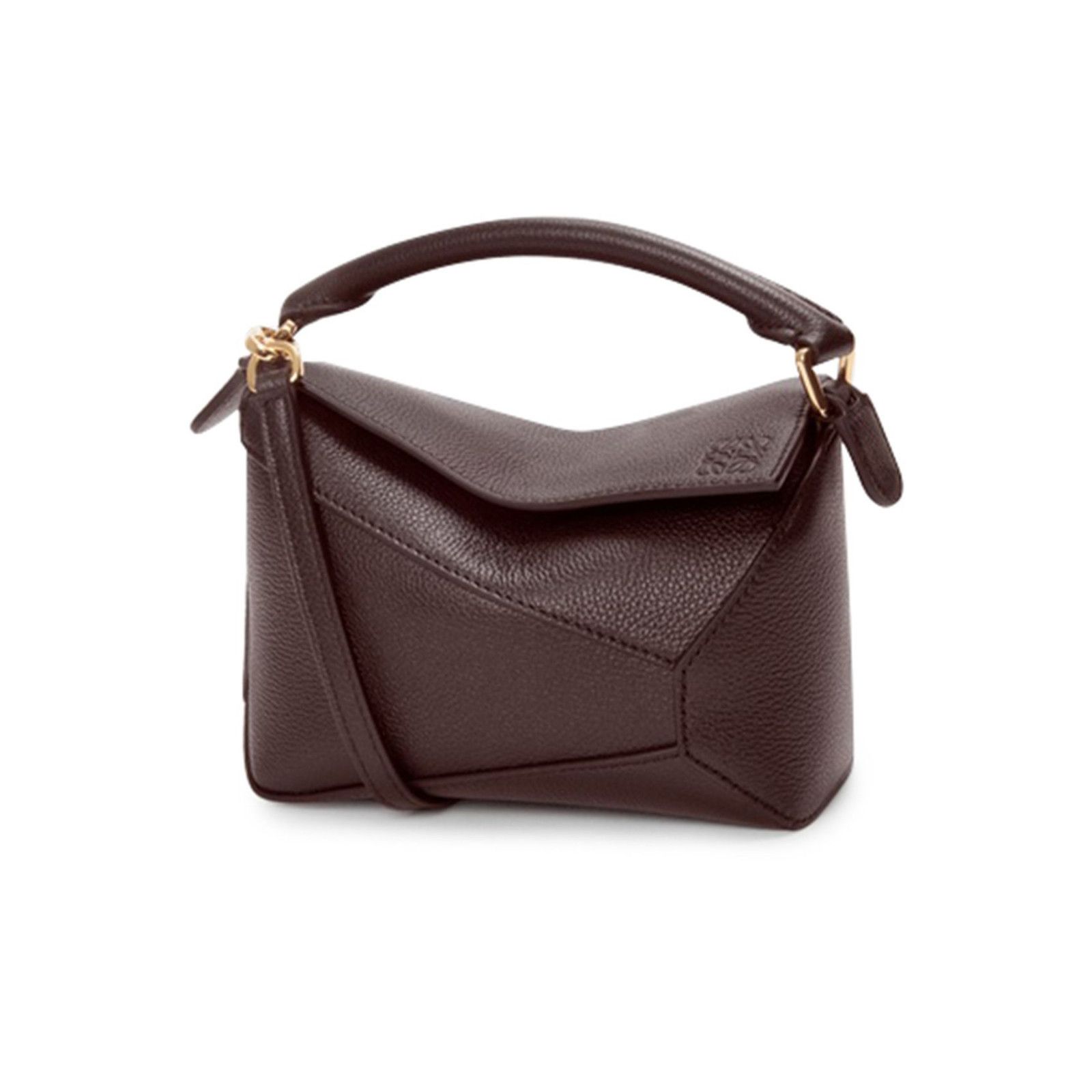 Loewe LOEWE Puzzle Edge Mini Dark Brownie Leather Handbag New & Au Size ONE SIZE - 1 Thumbnail