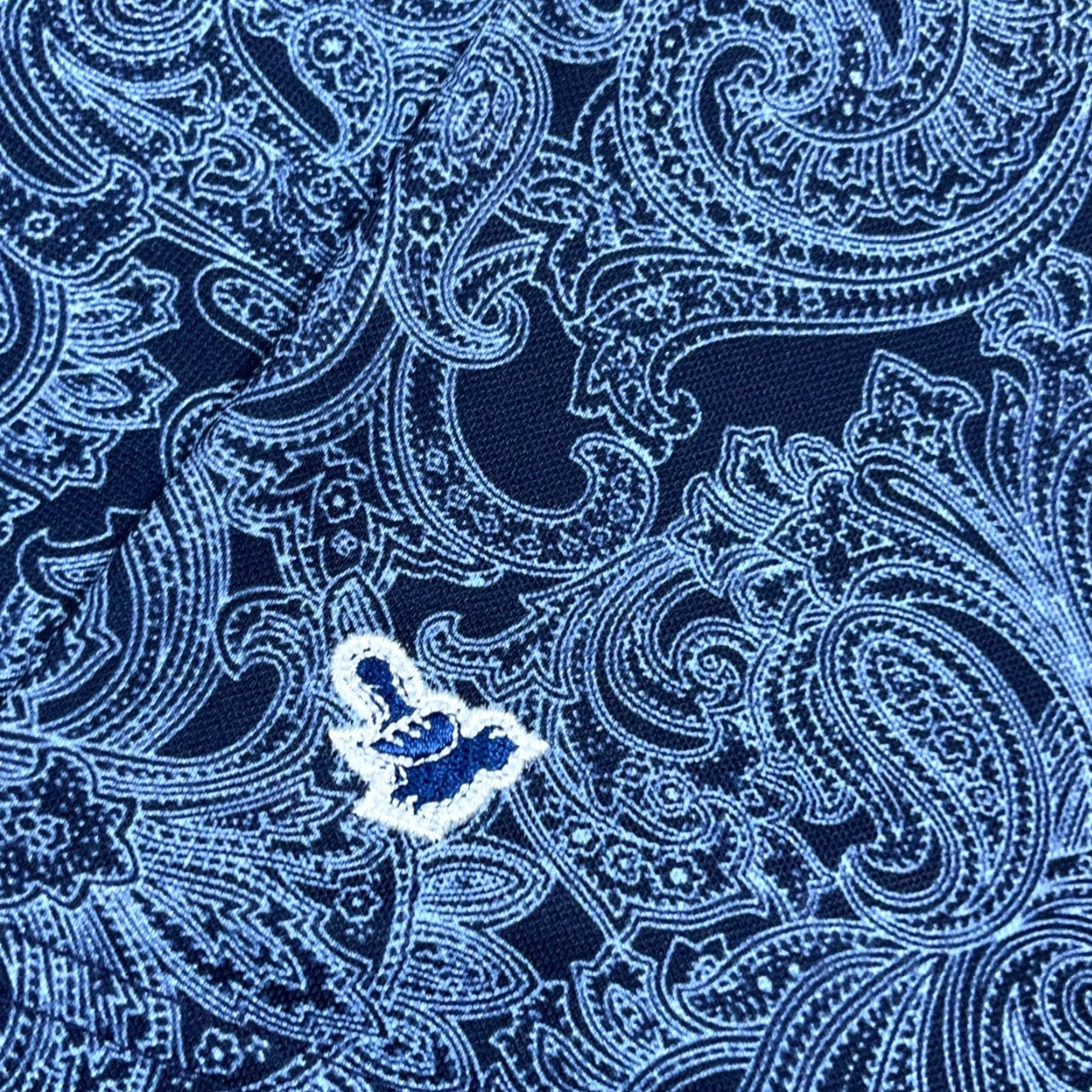 Vintage Turtleson Polo Shirt Men XL Blue Paisley Performance Wicking Quick Dry Golf Mens Size US XL / EU 56 / 4 - 4 Thumbnail