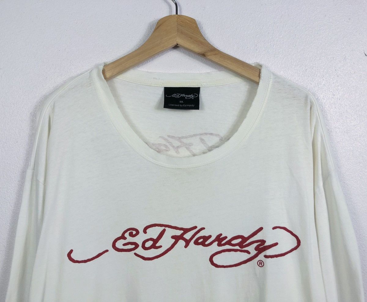 Ed Hardy Rare Vintage Ed Hardy Los Angeles Oversize LS Tee Size US XXL / EU 58 / 5 - 3 Thumbnail