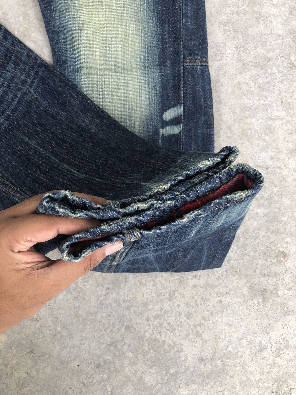 Japanese Brand Japanese Memory Special Double Waist Distressed Embroidered Size US 32 / EU 48 - 14 Thumbnail