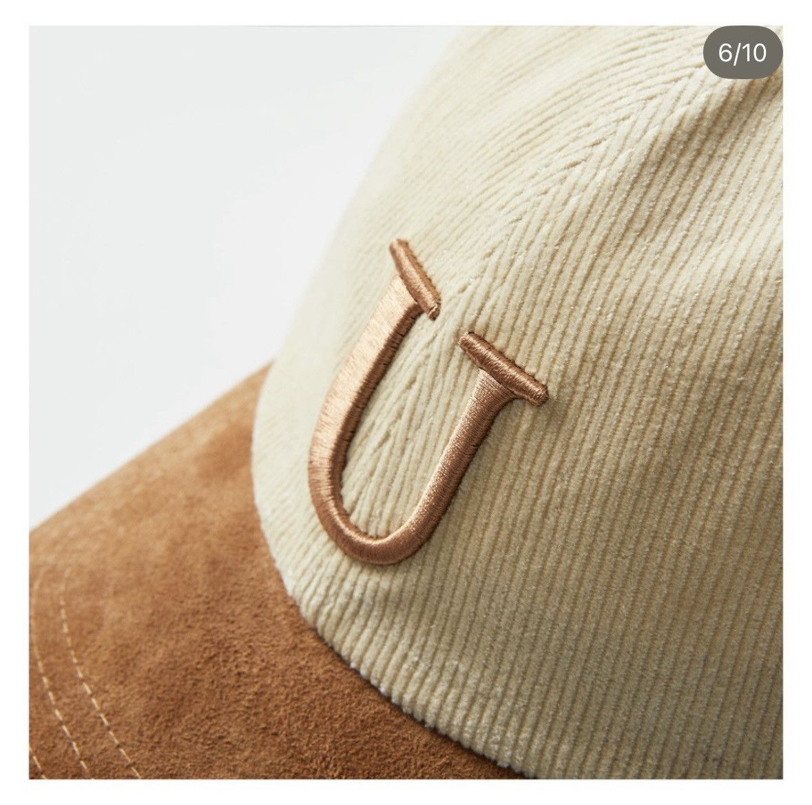I Love Ugly U Porter Cap Tan Suede Size ONE SIZE - 3 Thumbnail