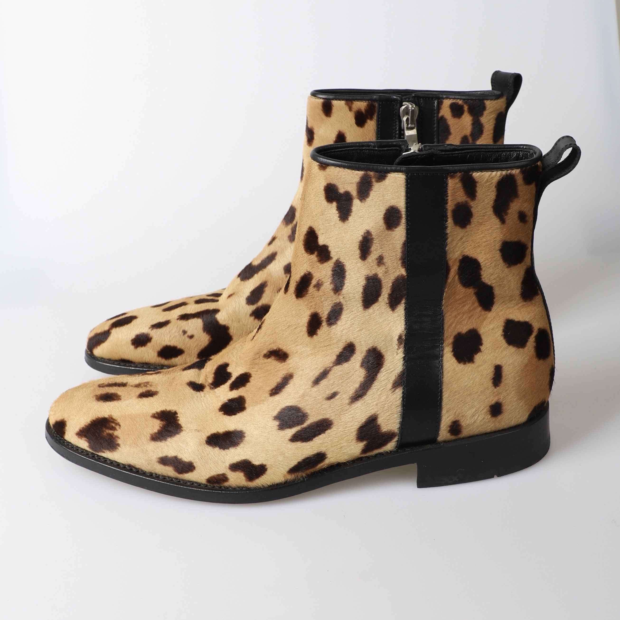 Balmain 42 / Balmain Leopard Pony Hair Chelsea Boots Size US 9 / EU 42 - 2 Thumbnail