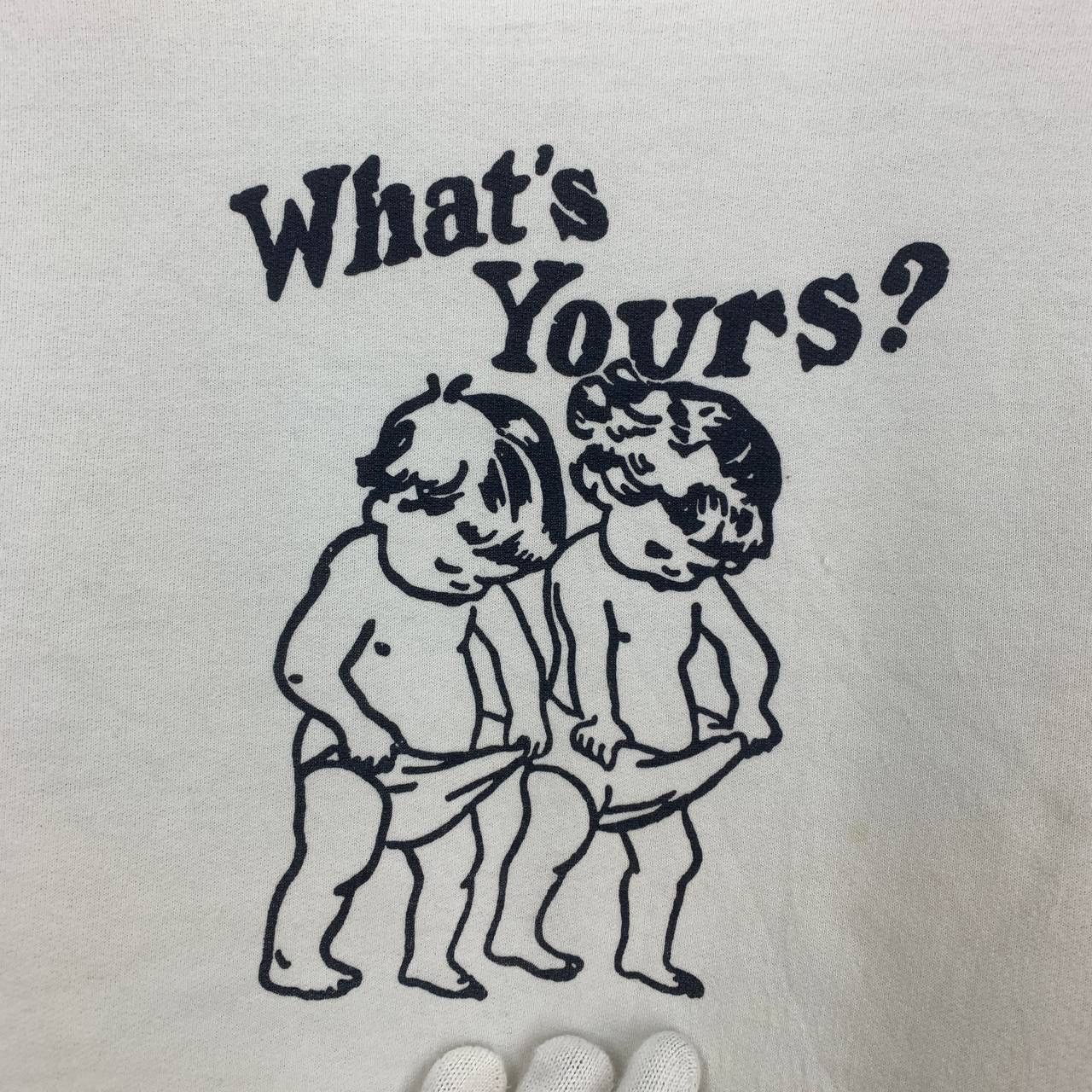 Jerzees Vintage WHAT'S YOURS Crew Neck Sweatshirt #2499/K Size US S / EU 44-46 / 1 - 2 Thumbnail