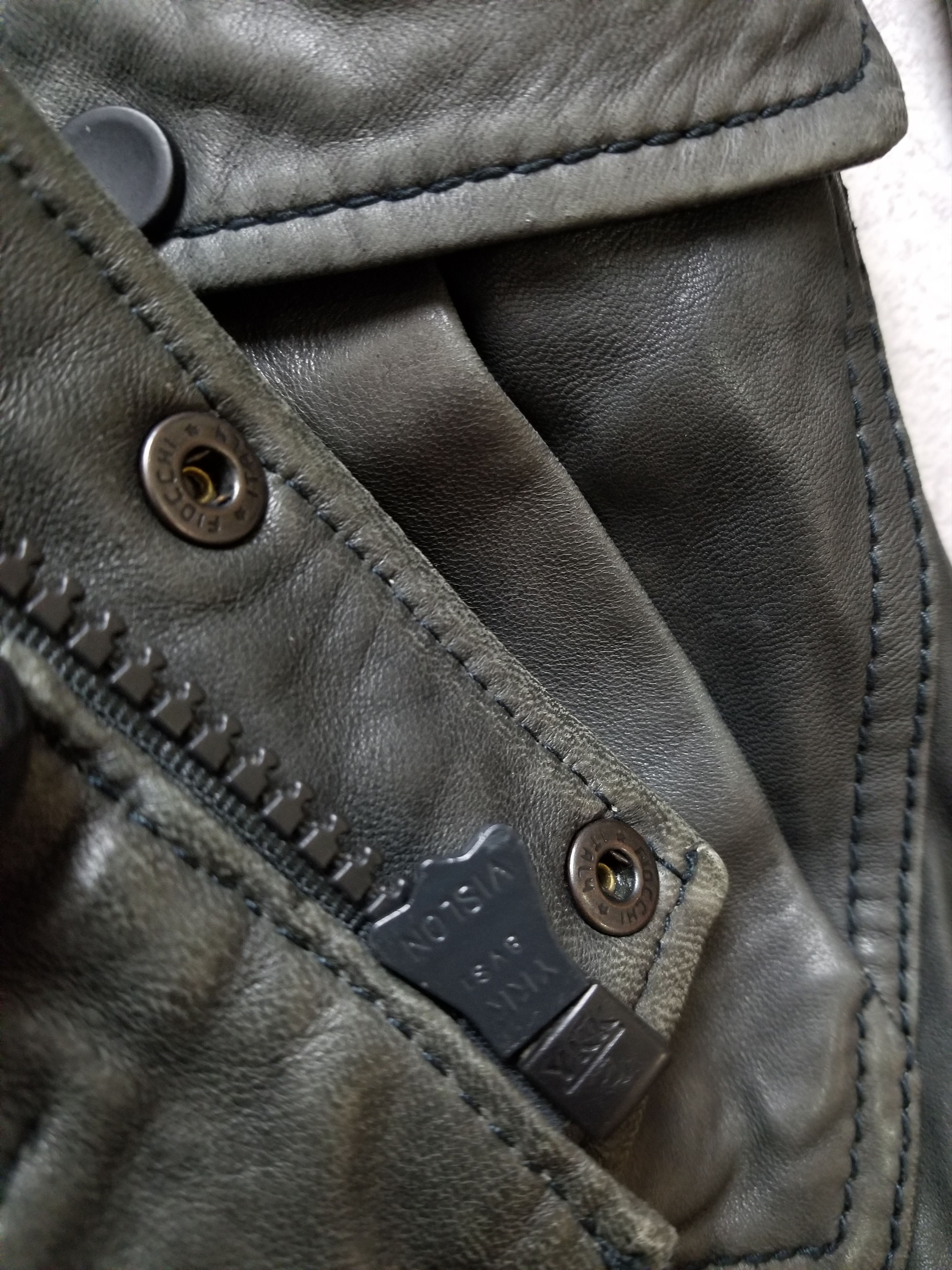 Diesel Diesel 100% Lamb Leather Biker Moto Style Hoodie Jacket Size US L / EU 52-54 / 3 - 8 Thumbnail