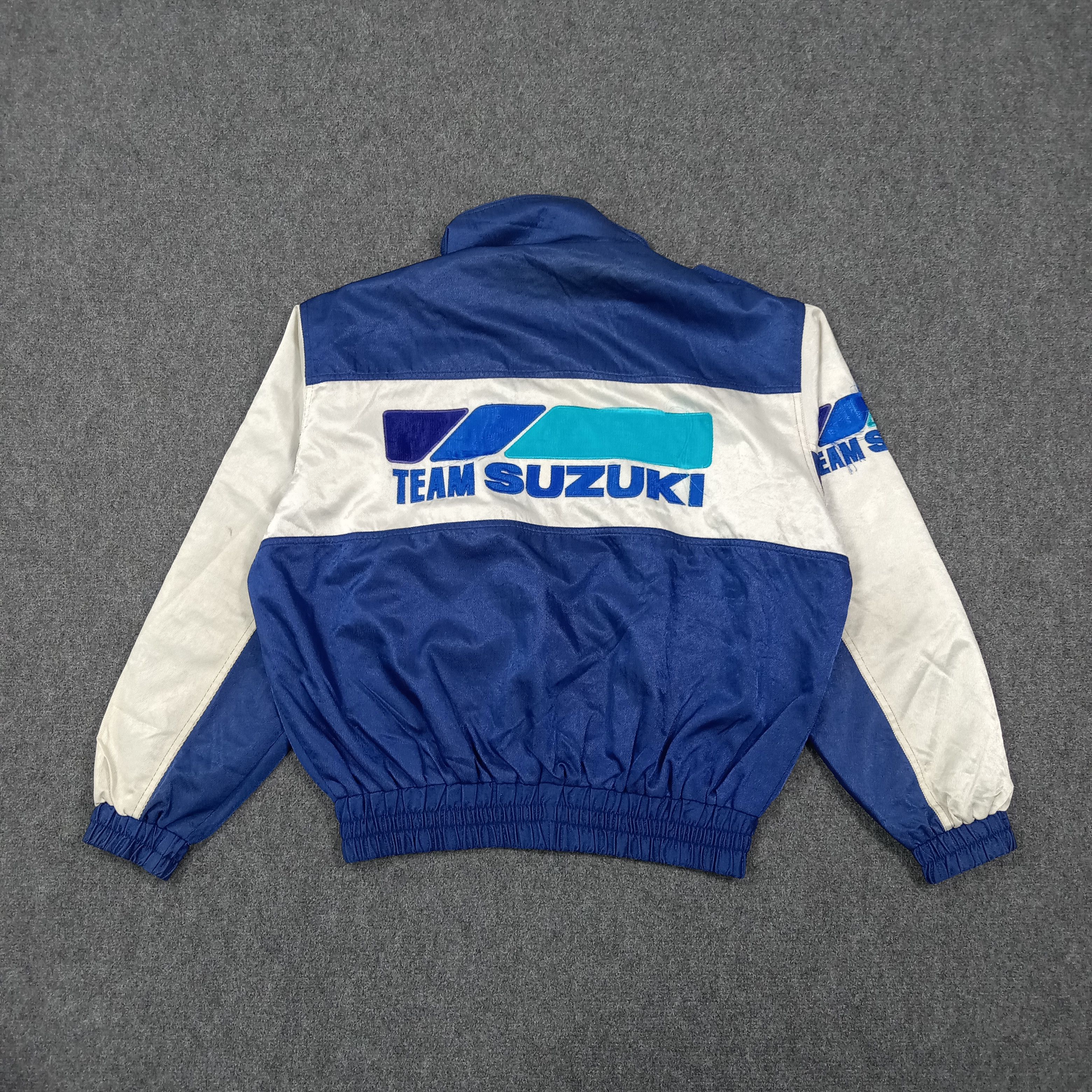 Japanese Brand Vintage 90's Team Suzuki Racing Reversibe Jacket C269N10 Size US L / EU 52-54 / 3 - 1 Thumbnail