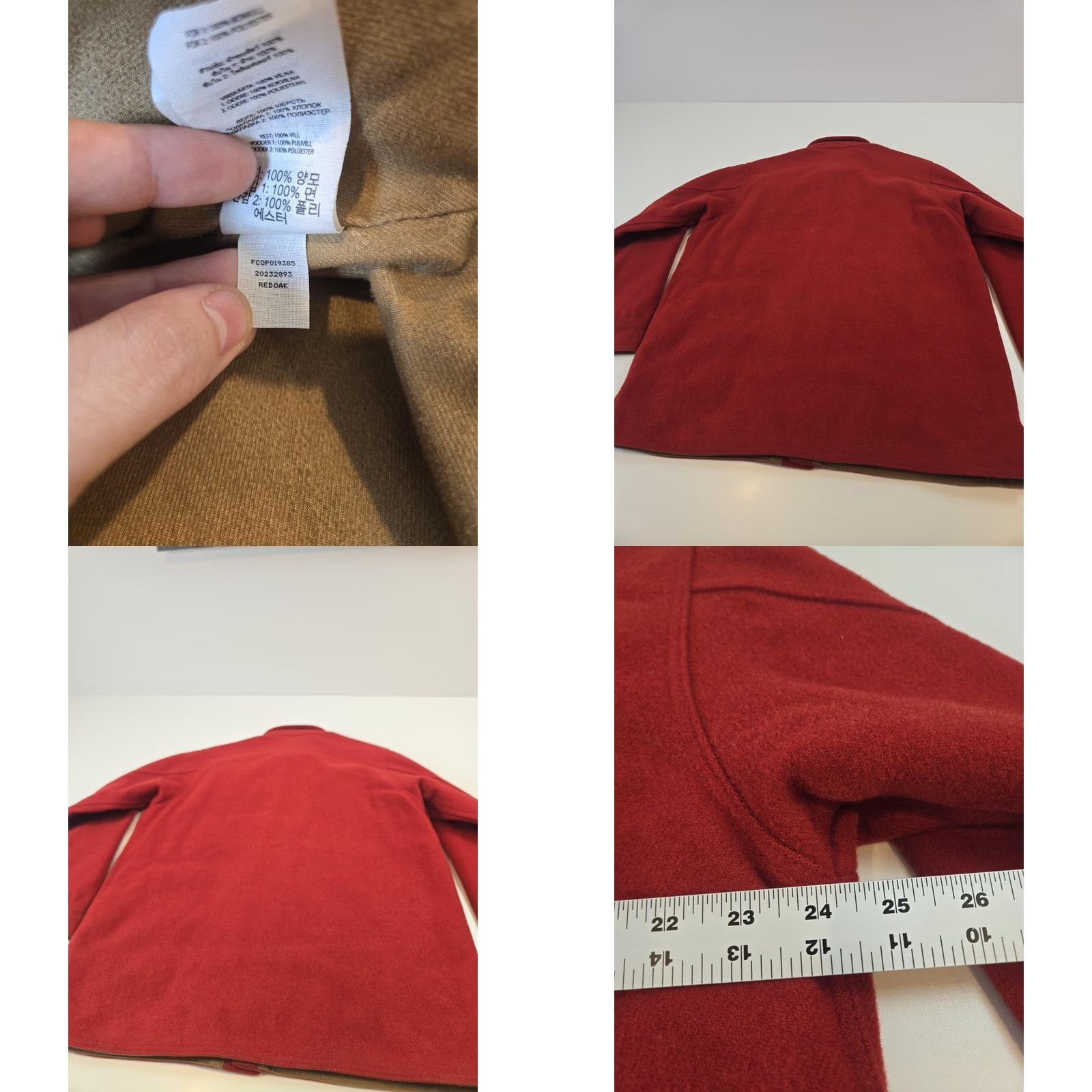 Filson Filson Jacket Mens Medium Red Oak Wool Lined Jac-Shirt Snap Front Workwear Coat Size US M / EU 48-50 / 2 - 8 Thumbnail