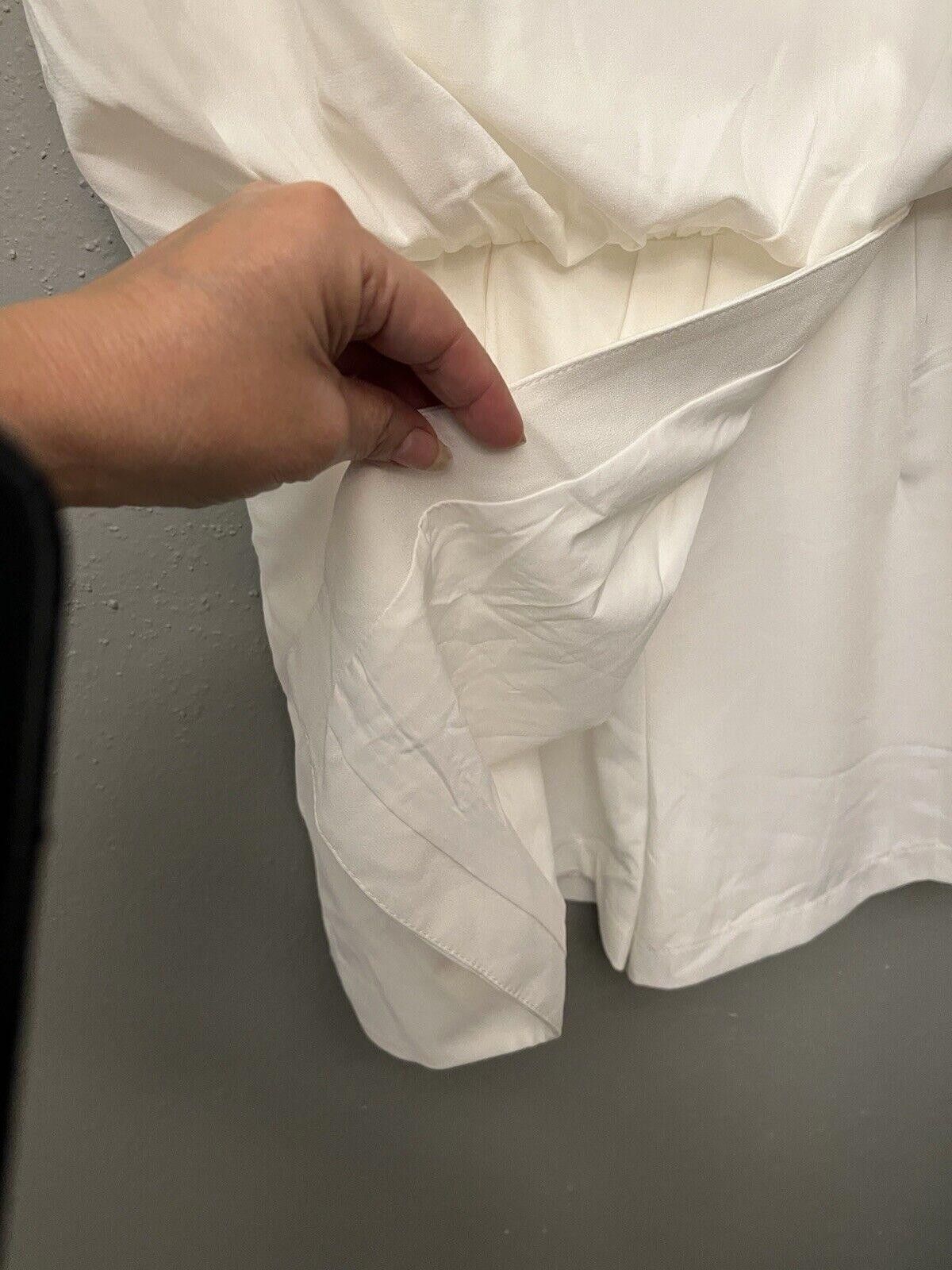 Designer Do+Be OPEN BACK ROMPER WHITE Shoulder Pads Size Small Size 28" / US 6 / IT 42 - 4 Thumbnail