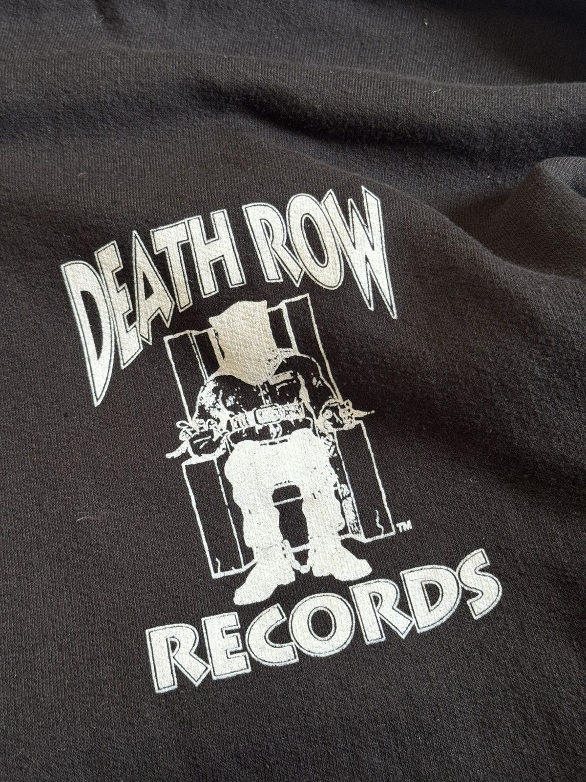 Death Row Records × Vintage Death Row Records big logo hoodie jumper sweatshirt hooded Size US M / EU 48-50 / 2 - 14 Thumbnail