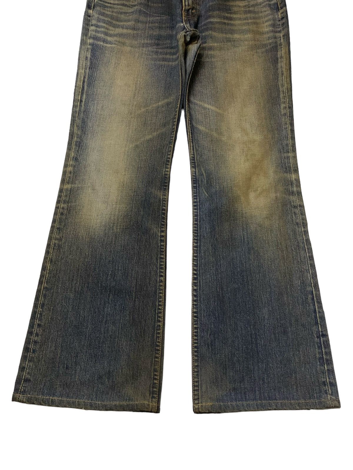 Levi's × Vintage Vintage Levis 517 - 03 Mud Wash Whiskers Flared Jeans Size US 32 / EU 48 - 4 Thumbnail