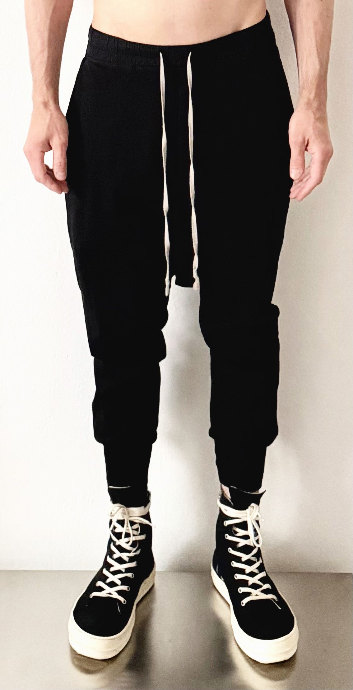 Rick Owens DRKSHDW SS16 Prisoner Pants Black US30
