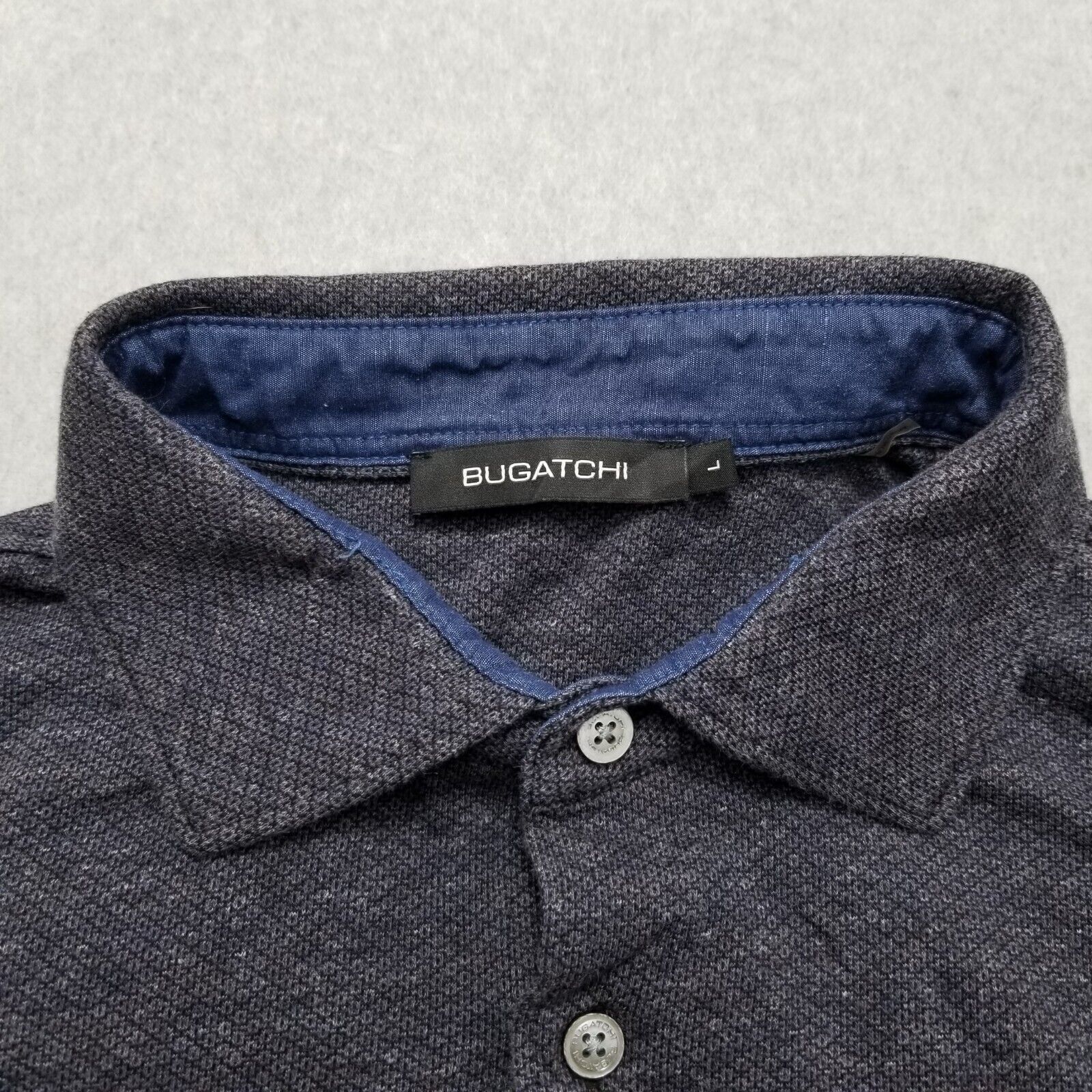 BUGATCHI Bugatchi Shirt Mens L Button Up Long Sleeve Knit Casual Size US L / EU 52-54 / 3 - 5 Thumbnail