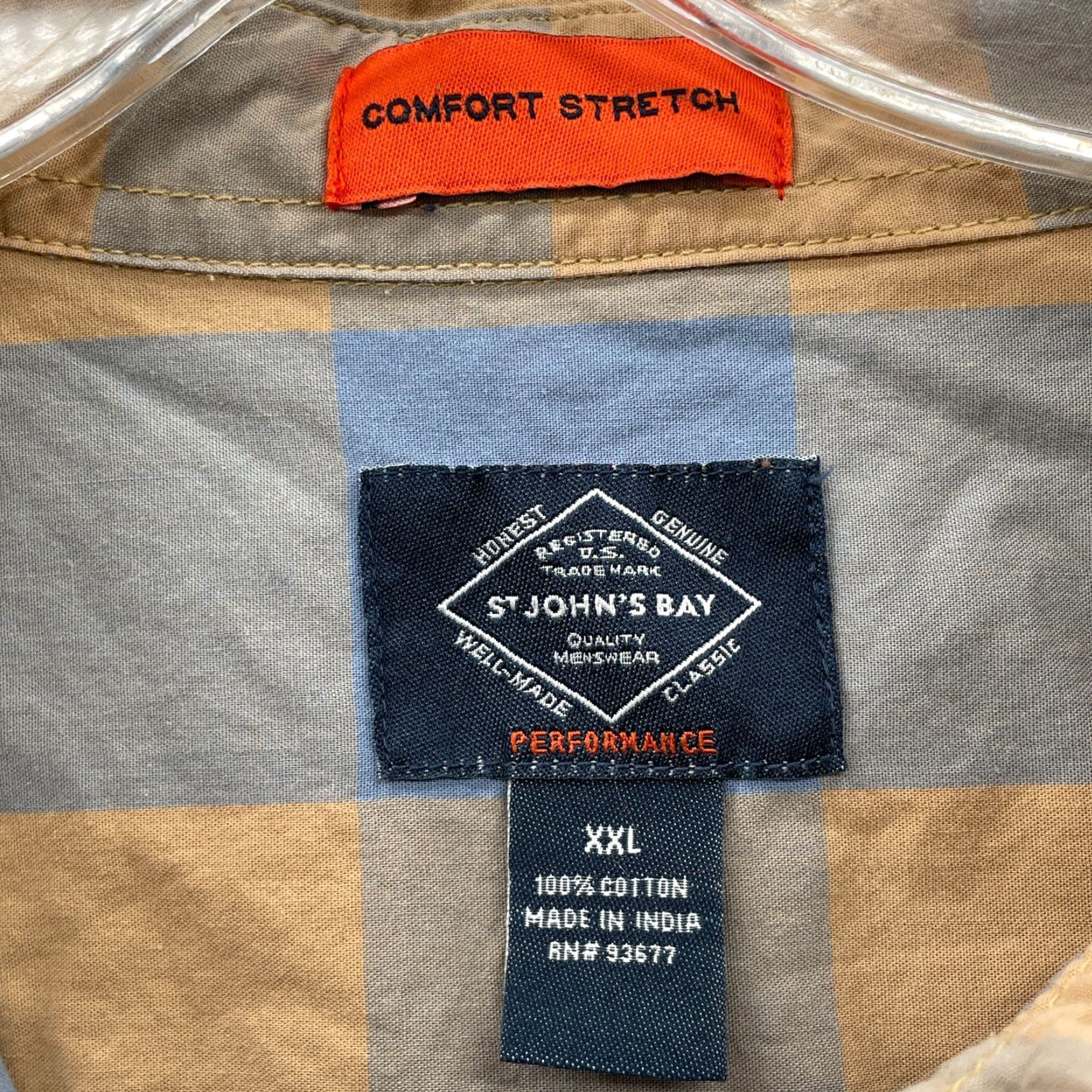 Vintage St. Johns Bay Shirt Mens XXL Plaid Office Preppy Academia Hike 90s Classic Cabin Button-Up Size US XXL / EU 58 / 5 - 4 Thumbnail