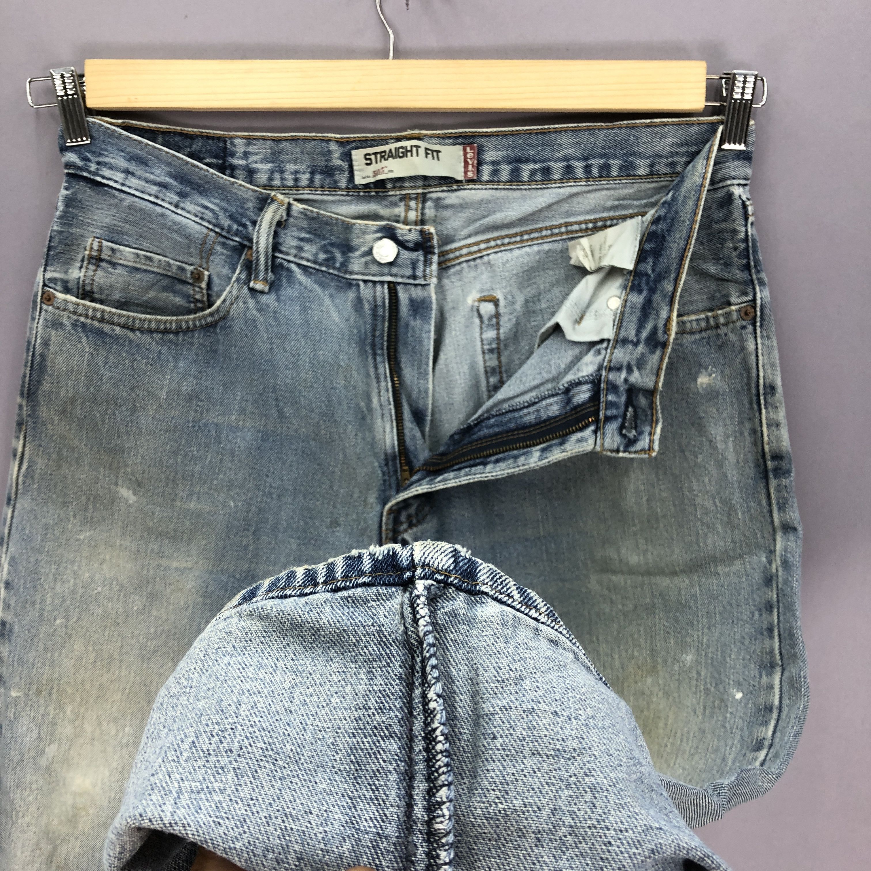Levi's Vintage Levis 505 Jeans Dirty Levi's Mud Wash Faded Denim Size US 34 / EU 50 - 12 Thumbnail