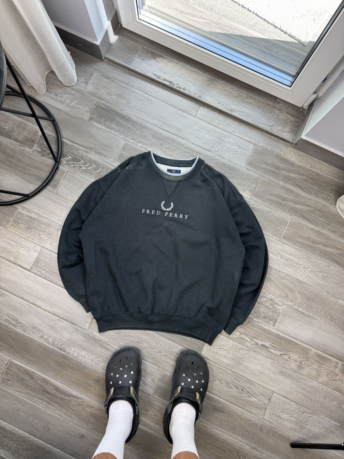 Fred Perry Vintage Fred Perry Centre Logo Archive Sweatshirt Size US L / EU 52-54 / 3 - 1 Thumbnail
