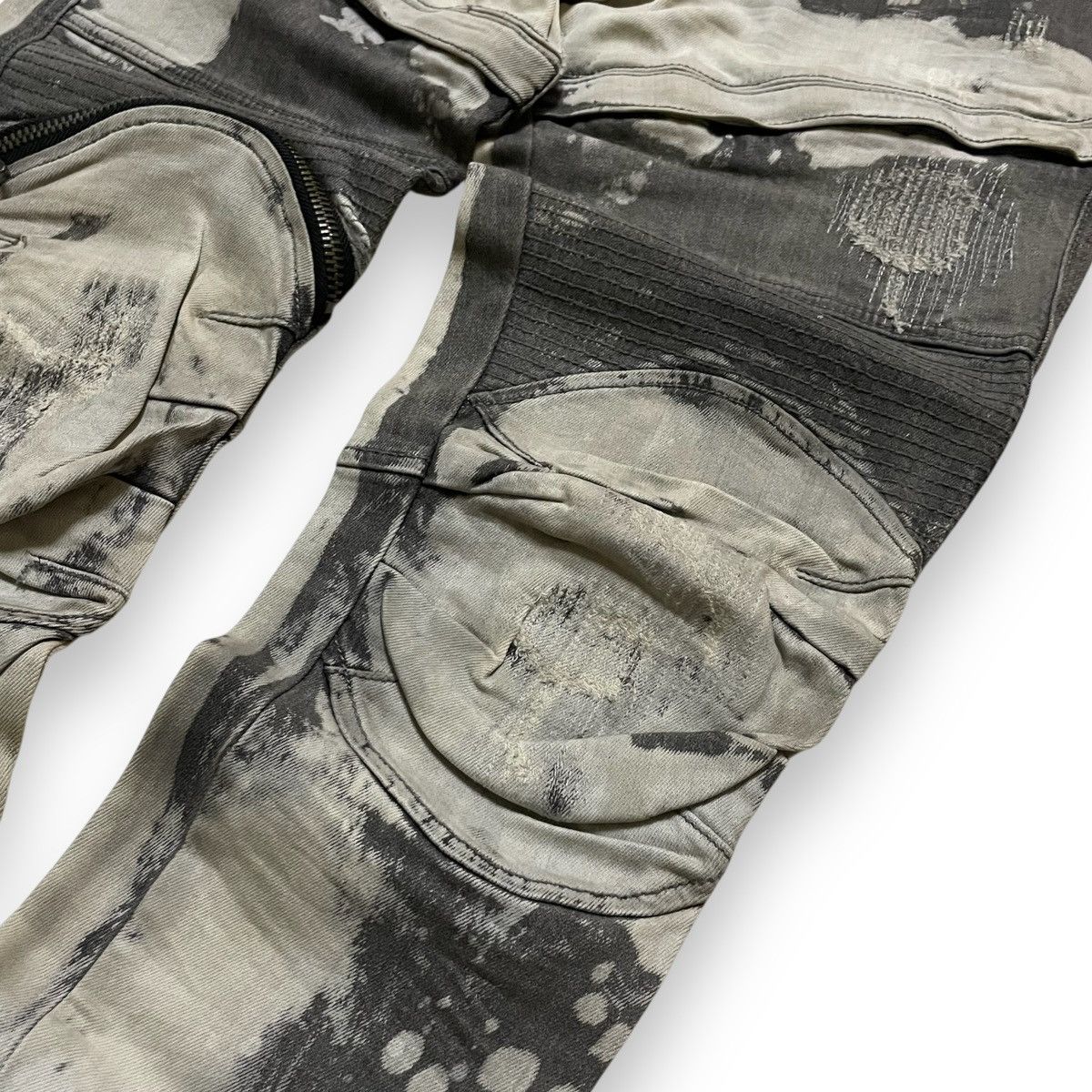 20471120 ORIGINAL BONDAGE ZIPPER ACID WASH DSTAKT DENIM (36×42) Size US 36 / EU 52 - 4 Thumbnail