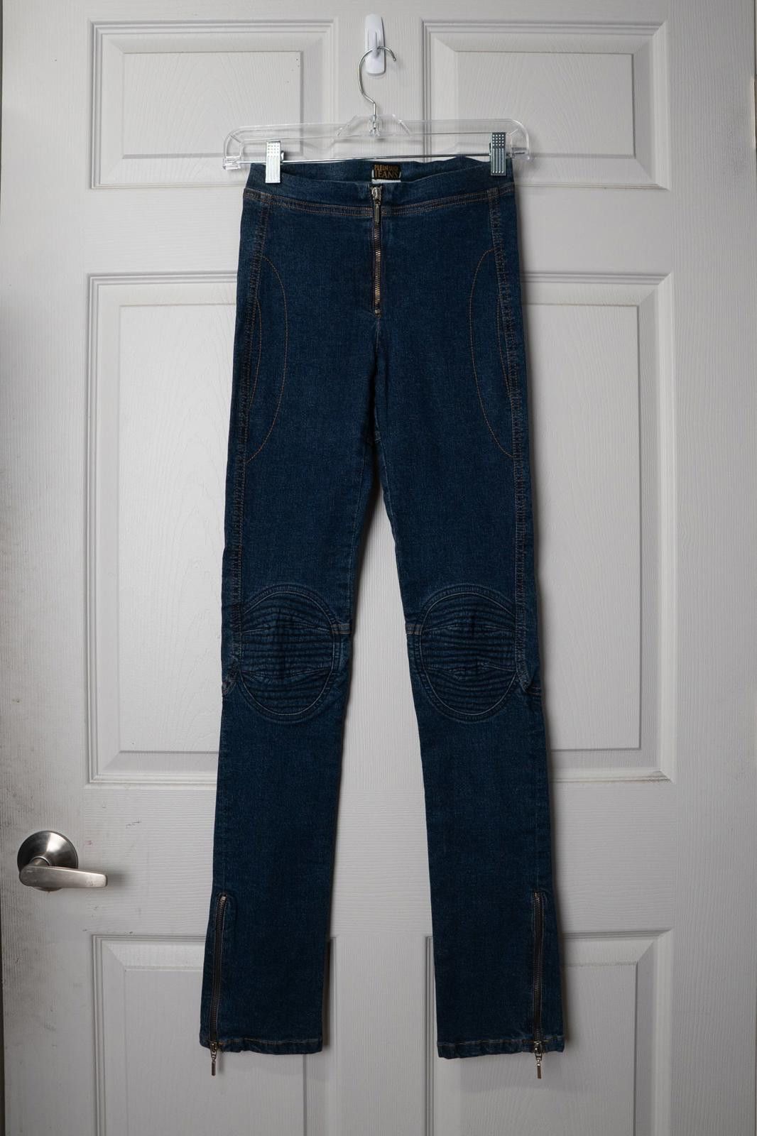 Other 00's Plein Sud Jeans Moto Cross Stretch Skinny Jeans Size 28" / US 6 / IT 42 - 1 Thumbnail