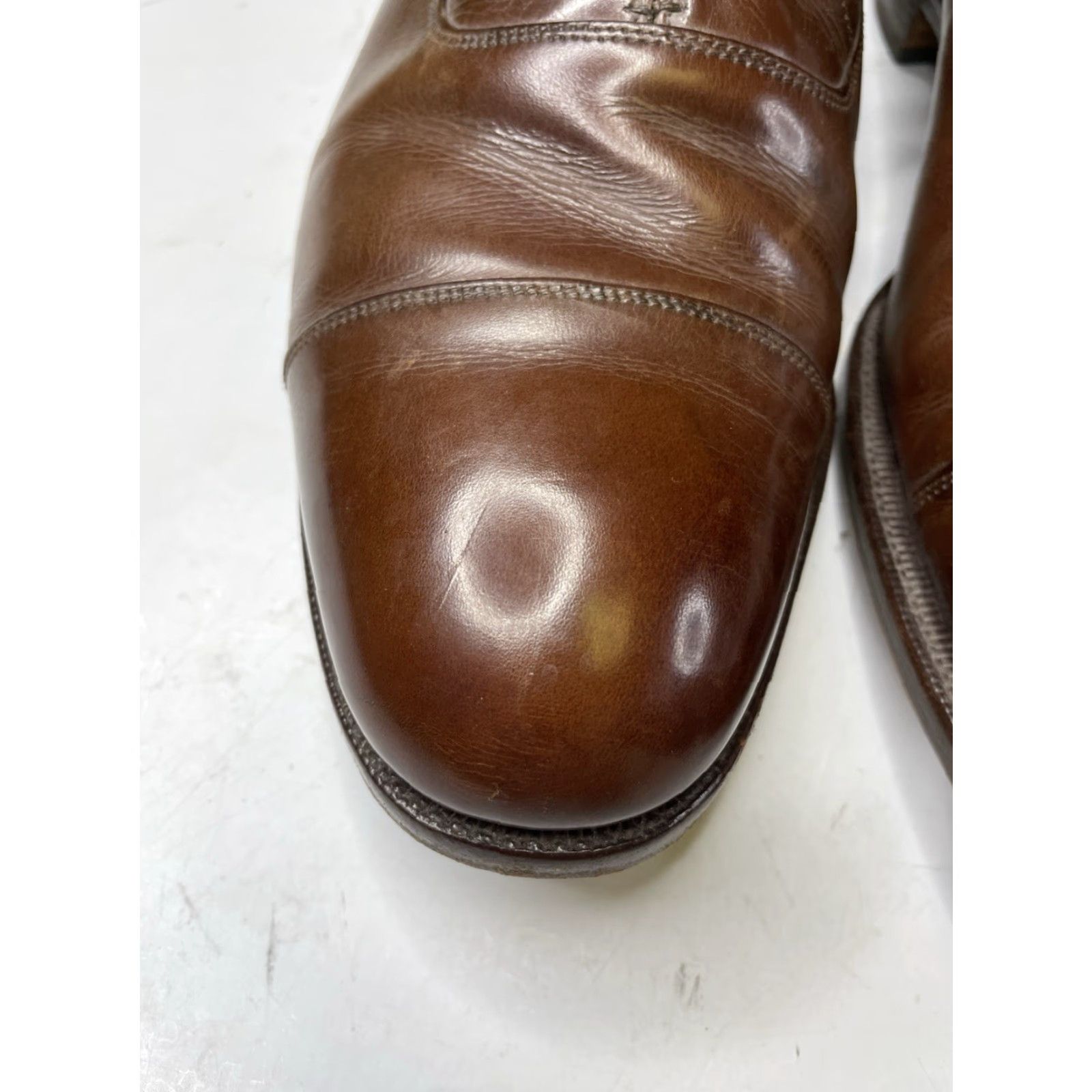 Church's Church's Mens Shoes Brown Leather Formal Oxford Size UK 10 Cap Toe Dress Shoes Mens Leather Oxford UK 10 Brown Leather Formal Cap Toe Dress Shoes Size ONE SIZE - 3 Thumbnail