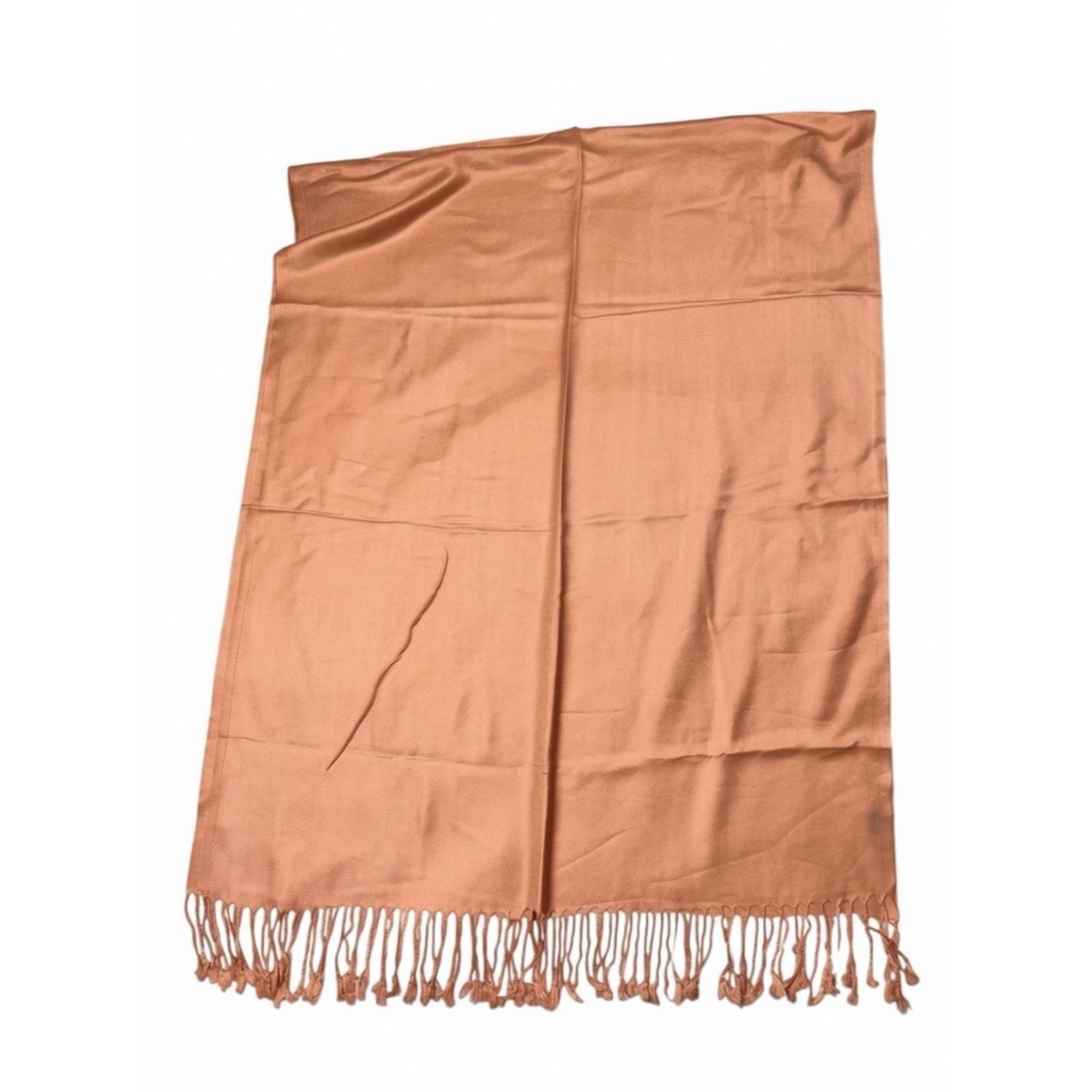 Other NWT New Pashmina Large Soft Shawl Viscose Scarf In Peach Size ONE SIZE - 2 Thumbnail