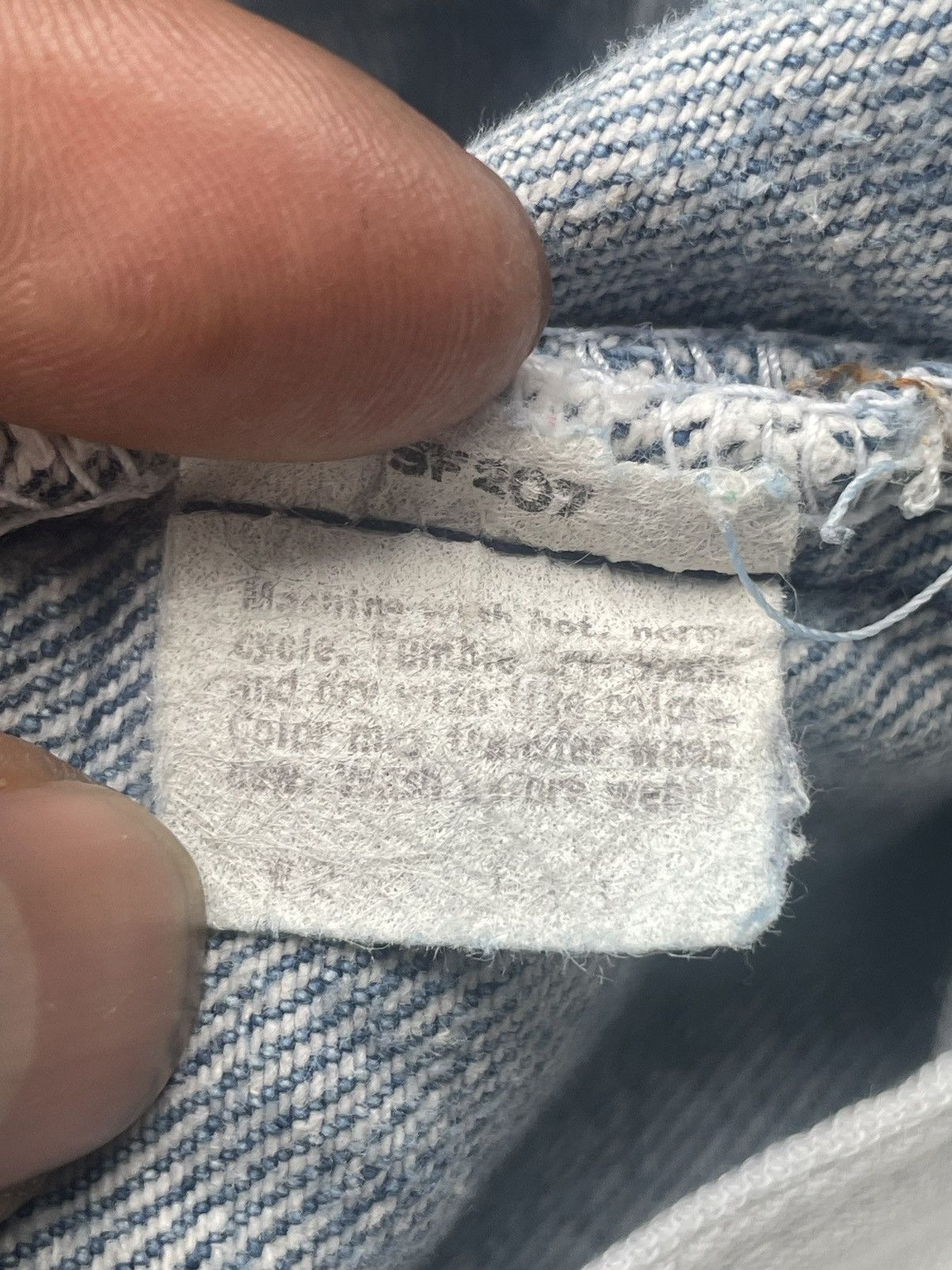 Levi's Vintage 80’s Levis 501 e Usa Distresed Denim Size US 29 - 21 Thumbnail