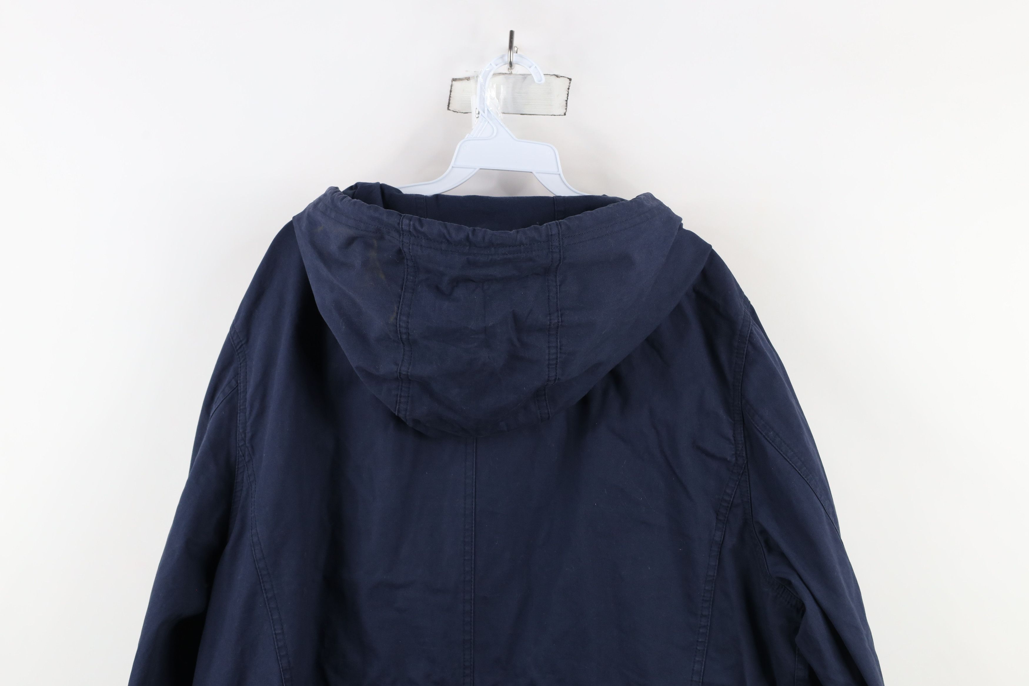 Gap × Vintage Vintage Y2K Gap Flannel Lined Hooded Utility Parka Jacket Size US XL / EU 56 / 4 - 14 Thumbnail