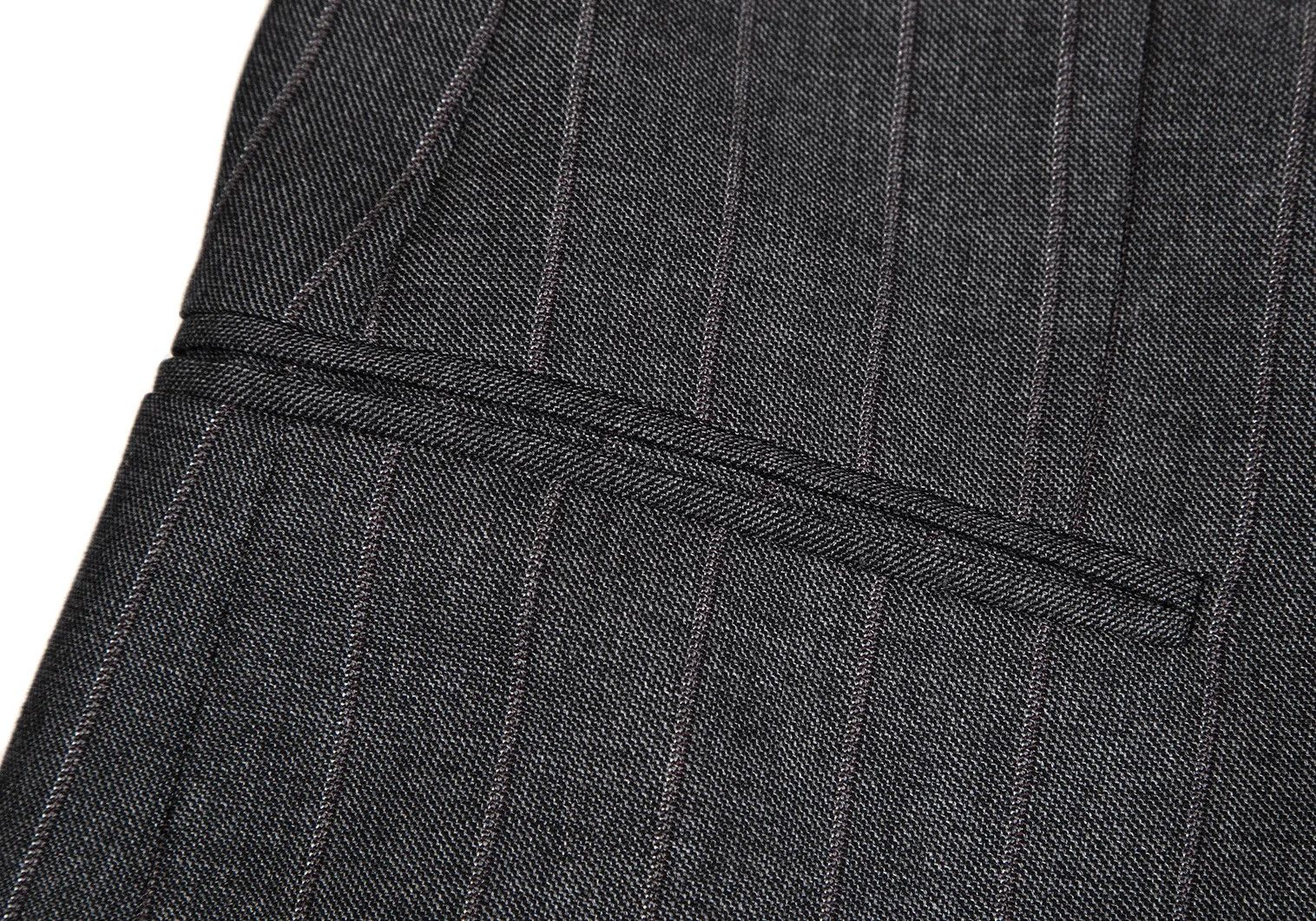 Armani Collezioni Striped 2B Wool Jacket in Gray Size 50 Size US XXS / EU 40 - 10 Thumbnail