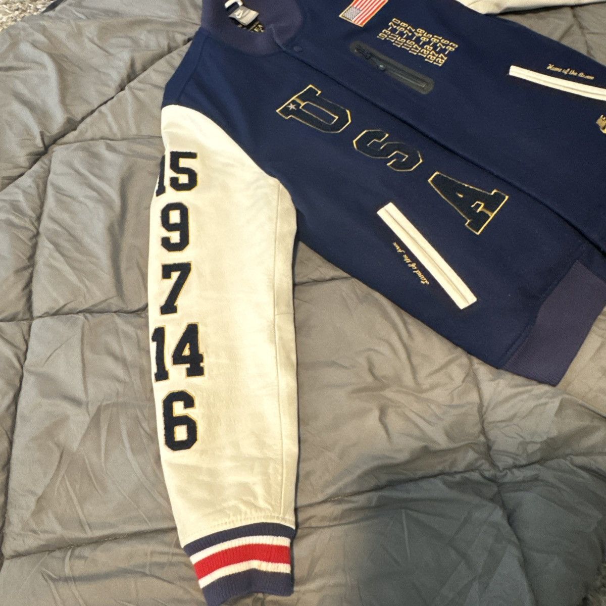 Nike Rare Nike Destroyer Varsity Jacket 1992 Dream Team Sample Size US L / EU 52-54 / 3 - 5 Thumbnail