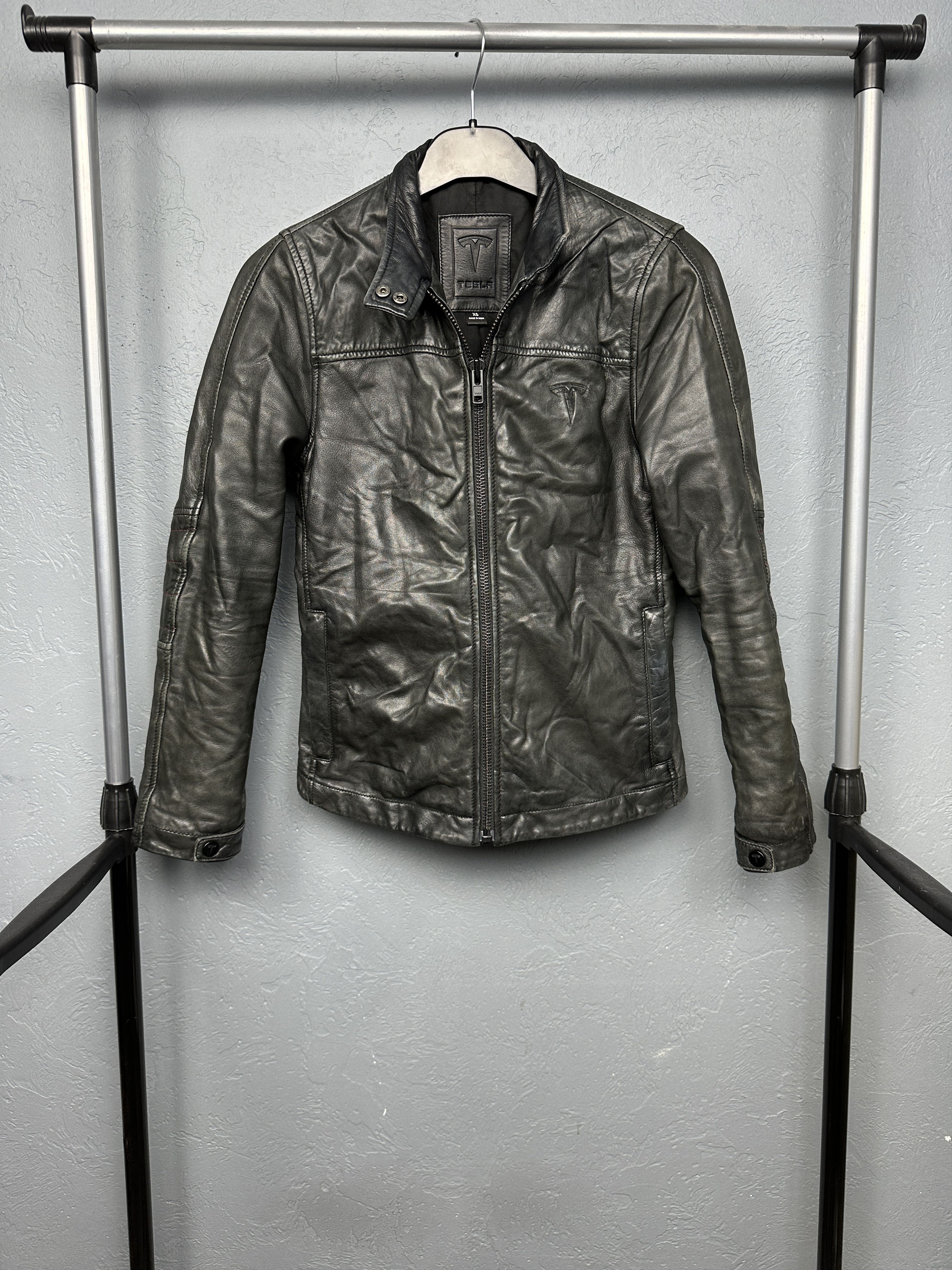 Other Tesla Womens Leather Jacket Size XS / US 0-2 / IT 36-38 - 1 Thumbnail