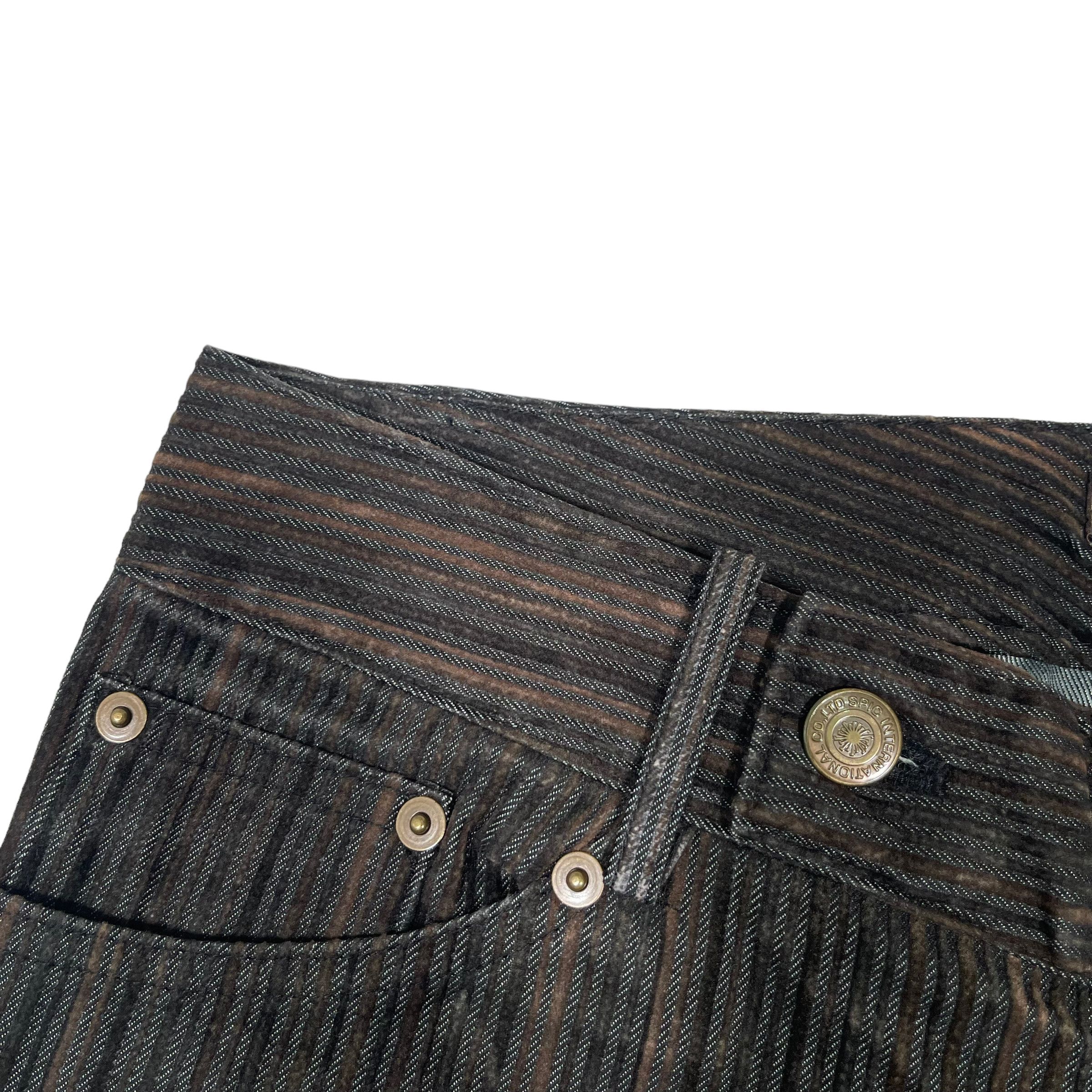 If Six Was Nine × Le Grande Bleu (L.G.B.) × Tornado Mart Tornado Mart Corduroy Striped Flare Pants Size US 30 / EU 46 - 7 Thumbnail