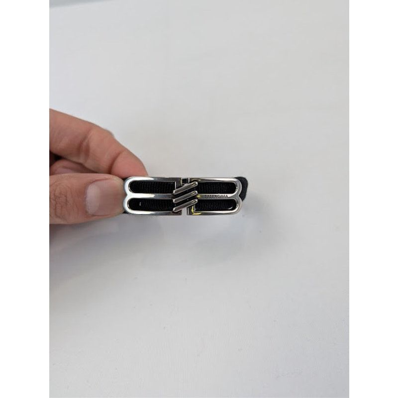Balenciaga o1rshd1 Q:2 / Size: OS / BB Icon Hair Tie in Black Size ONE SIZE - 5 Thumbnail