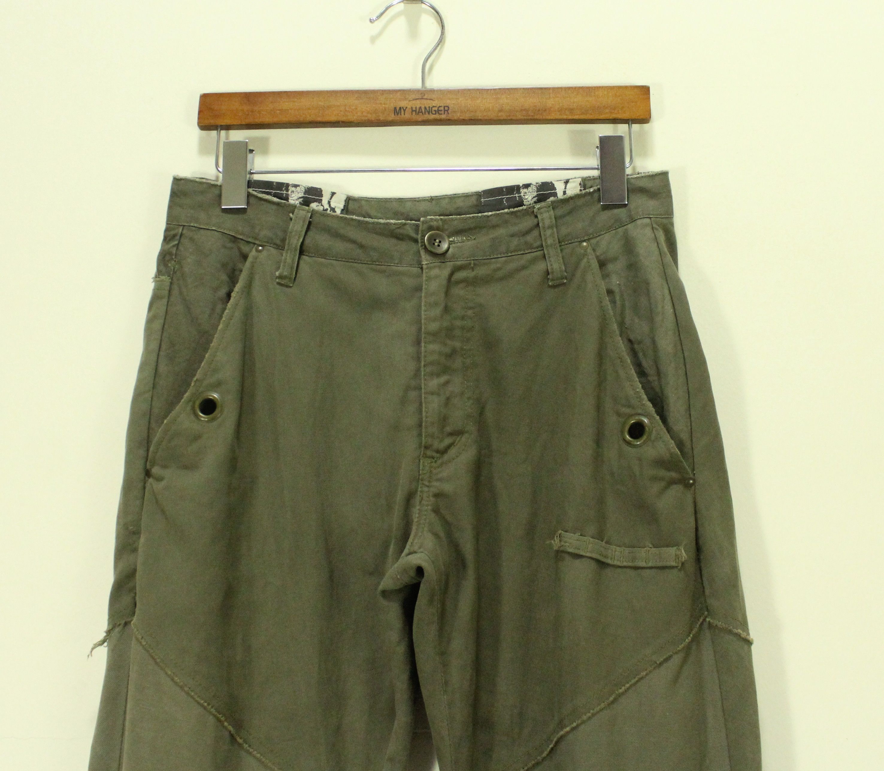 Japanese Brand INSANE 🔥 Pants Japan Patchwork Military Army Rework Rebuilt Size US 30 / EU 46 - 4 Thumbnail