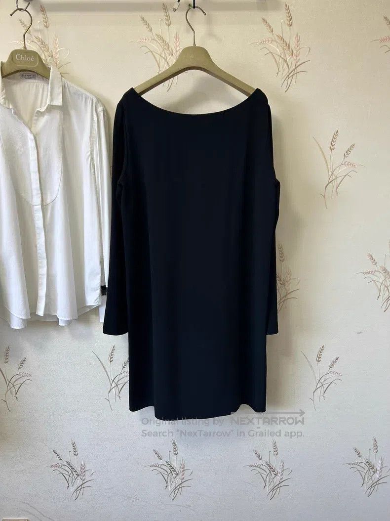 The Row The Row size 8 Black Minimalist Straight Dress Size M / US 6-8 / IT 42-44 - 3 Thumbnail