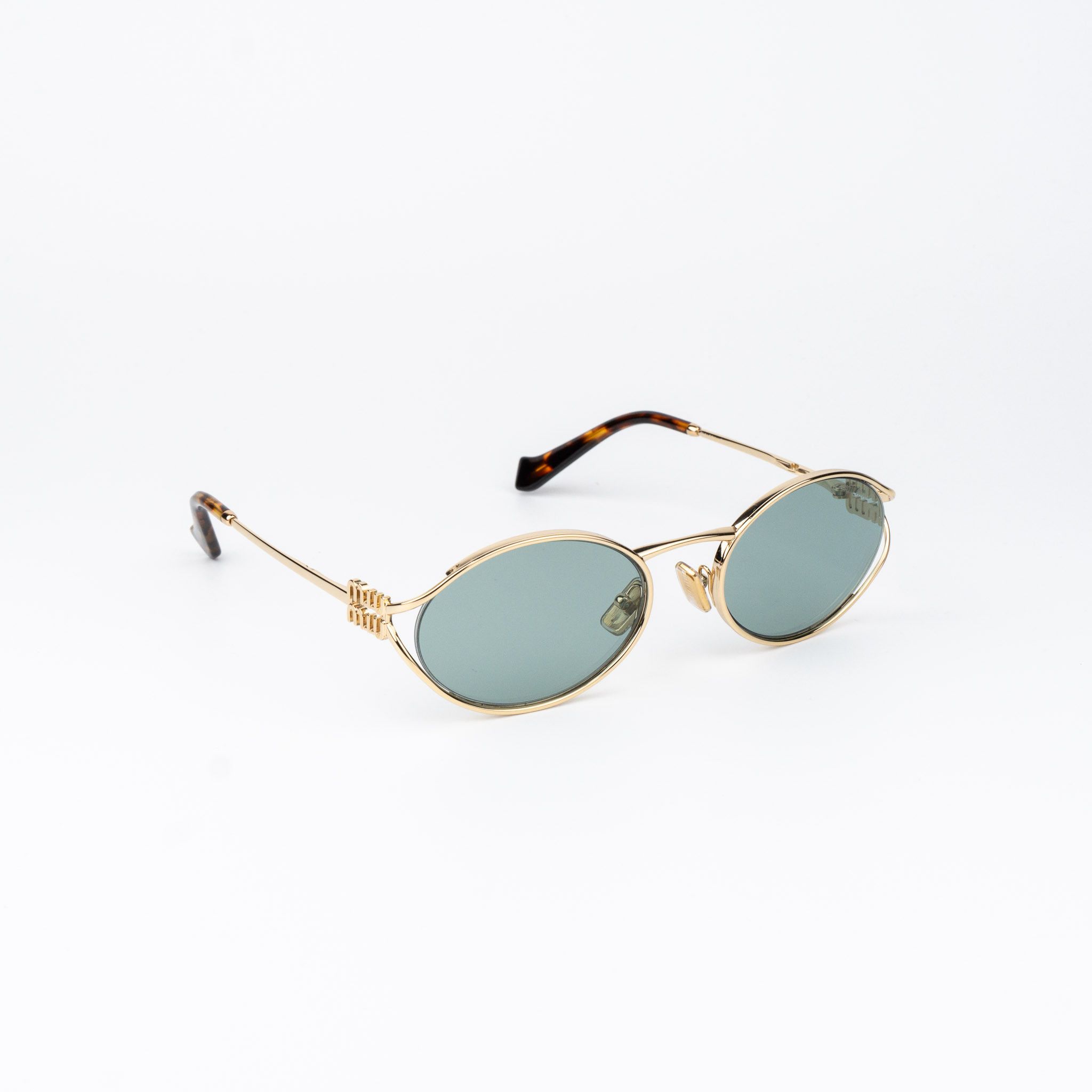 Miu Miu Miu Miu Women Sunglasses LOGO MU52YS 5AK04M NEW AUTHENTIC Size ONE SIZE - 3 Thumbnail